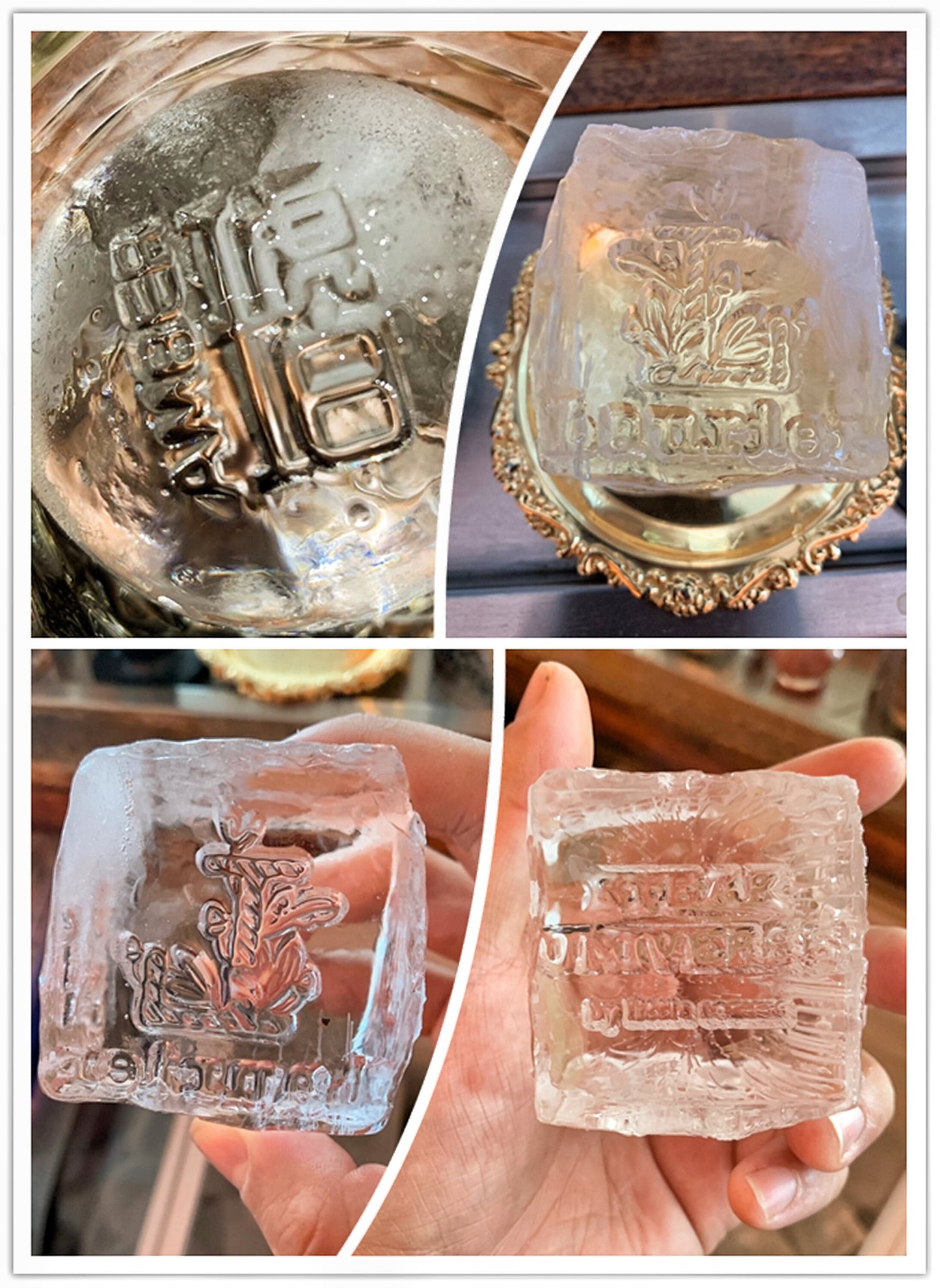 Custom Ice Cube Stamp in Brass,Custom brass stamp for ice cube logo,Custom business Logo Ice Cube design