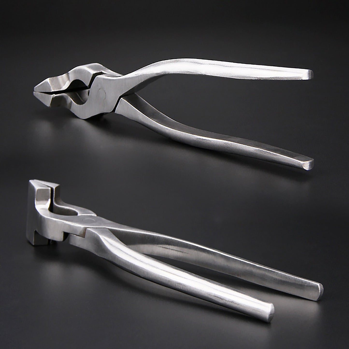 Stainless steel Curved Nose Pliers,Straight Nose Pliers,New Leather Edge Adjustment Press Flatten Plier Clamp For Leather DIY Hand Tools