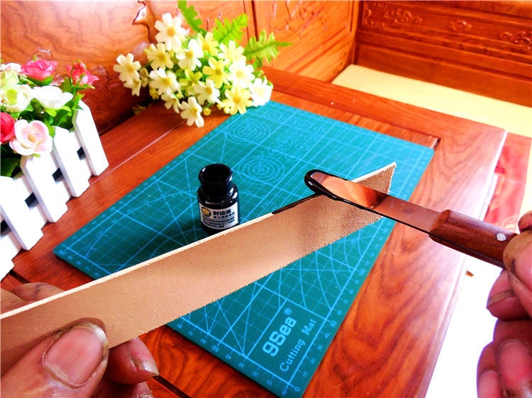 leather Craft - oil sticks side oil pen wiping the oil rod edge of the leather repair tool for leather work