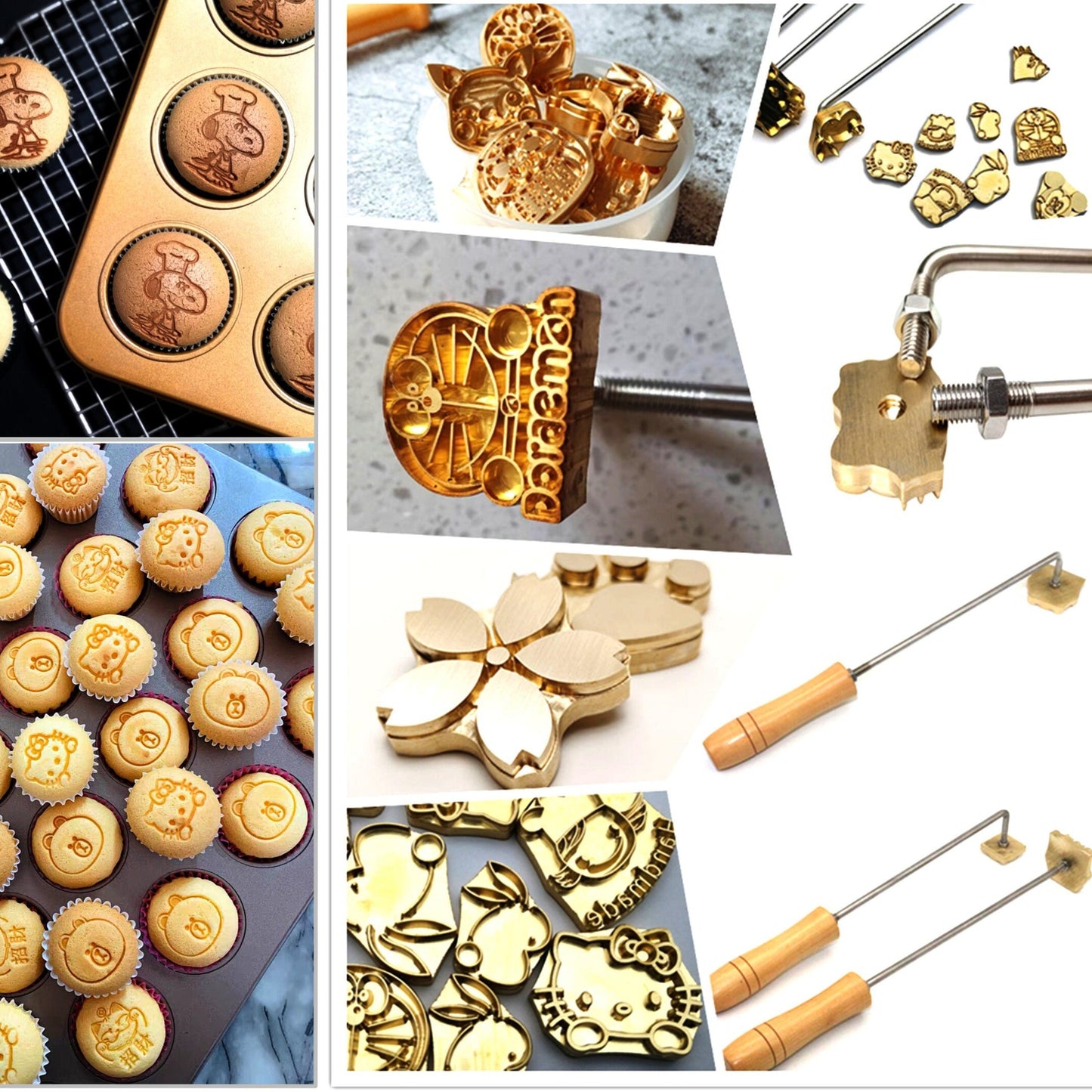 Custom Cake stamp- Personalized leather Custom wood food cake iron bread hot stamp logo-Embosser brass die seal stamp logo