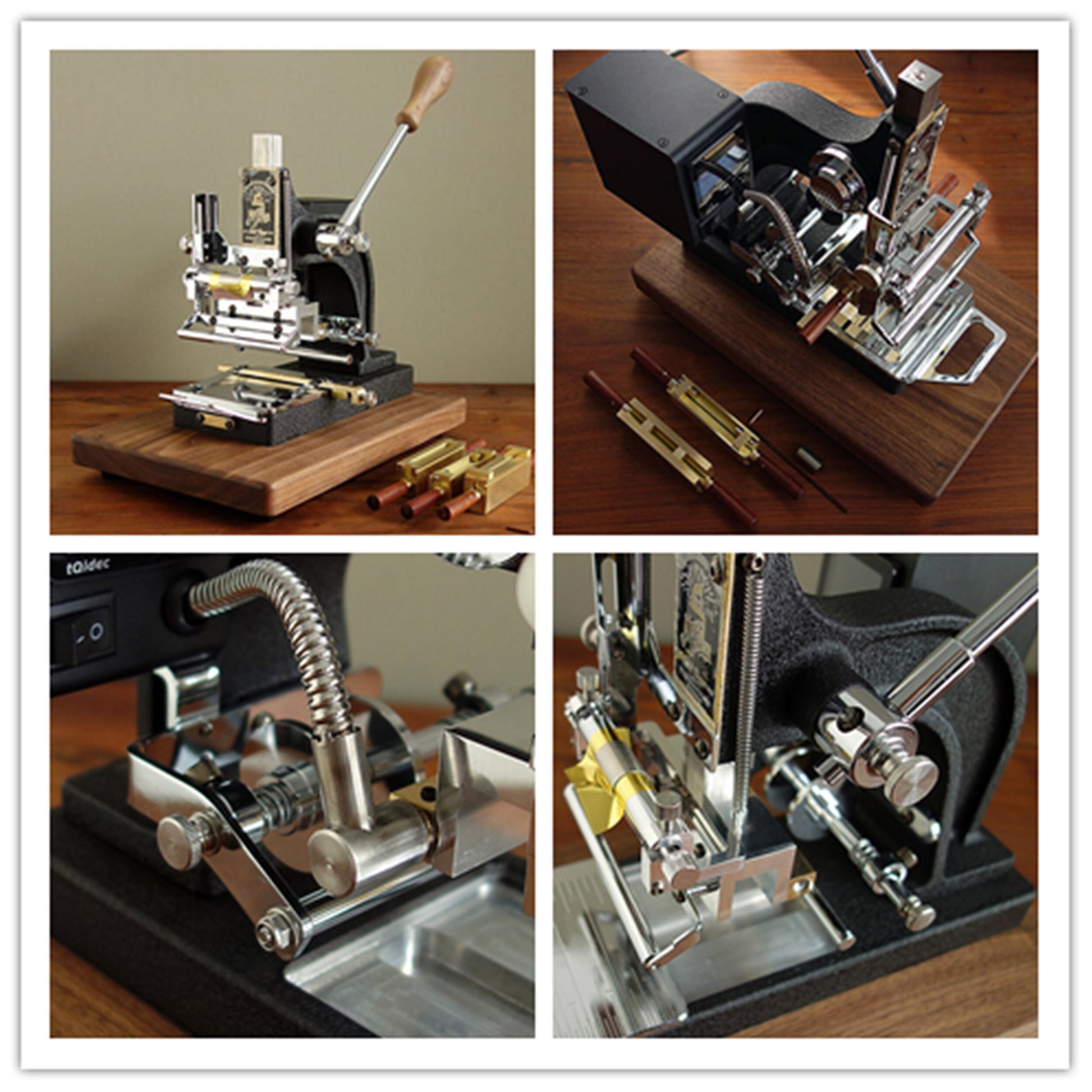 Express Shipping - Vintage style - Laser Locator - Hand operated Hot Foil Leather Stamping Machine