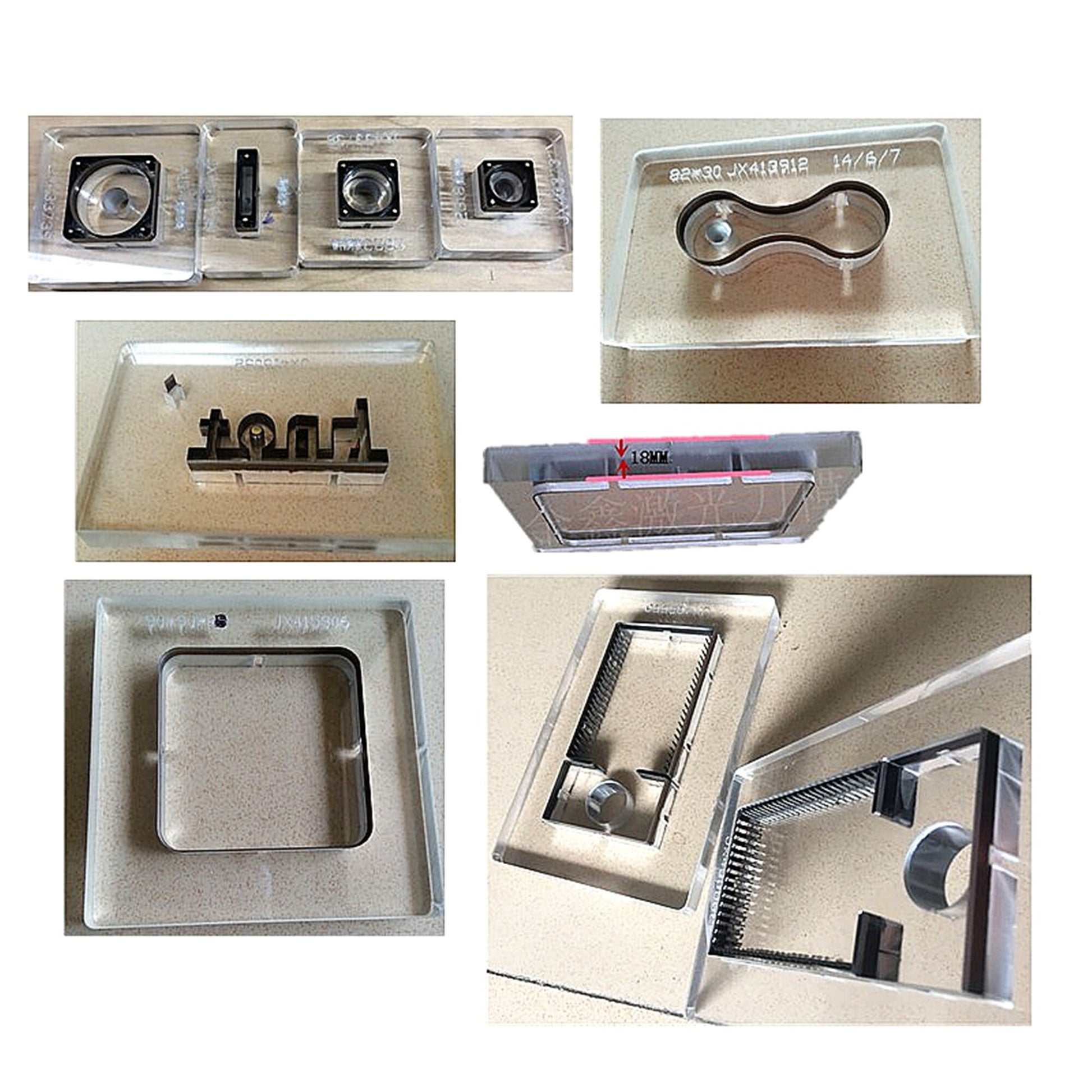 Leather Die Cut with Acrylic mount for leather cutting -Custom leather Die cutting , die cut, leather die, cutting die, steel rule die cut