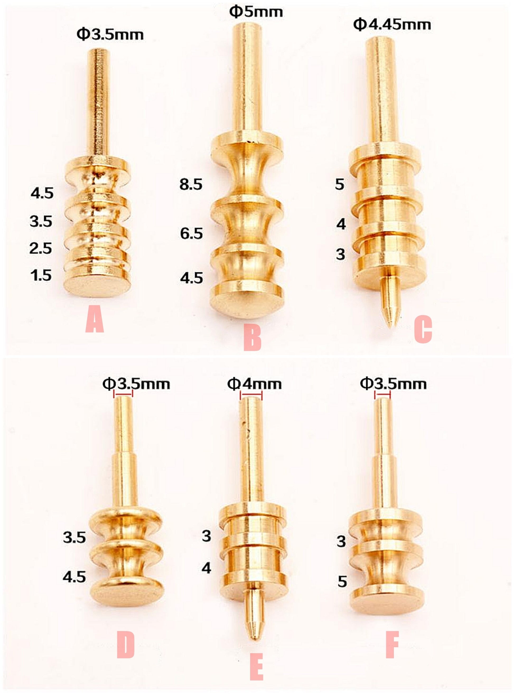 Power Electric leather 18 Edge tool Creaser Tip solder polisher, Decorative iron tips-Marking Leathercraft