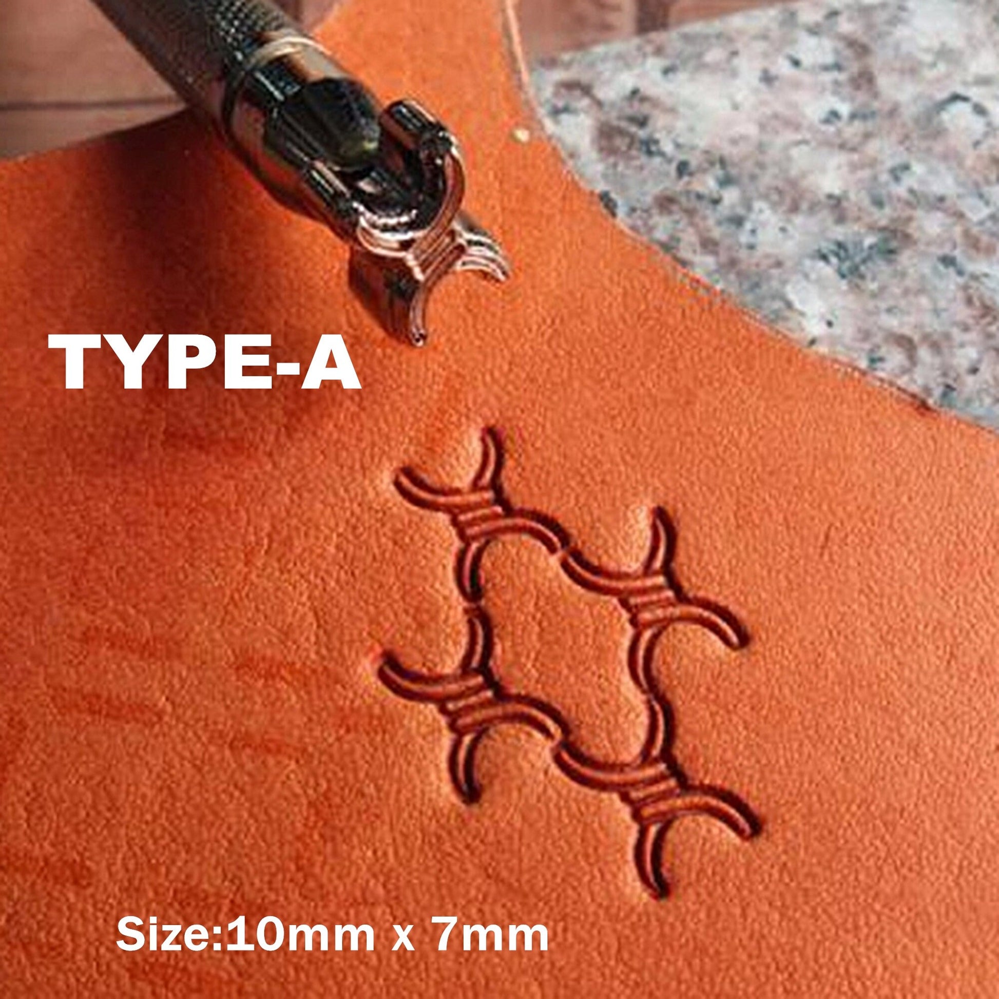 Leather Texture Working Saddle Making Tools Leather embossed Stamping Tools- Carving Leather Craft Stamps Tools Stamping Punches,Art Stamp