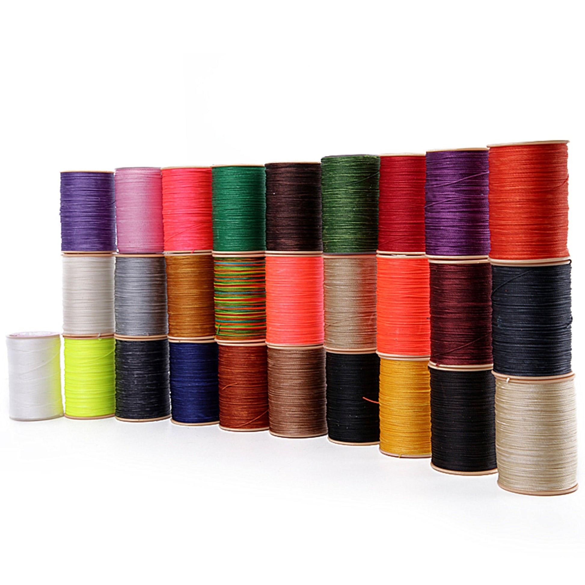 28 Colors 0.45mm Waxed Thread, Color Leather Thread, 480 Yards Per Color Leather Sewing Thread Hand Stitching Thread for Hand Sewing Leather