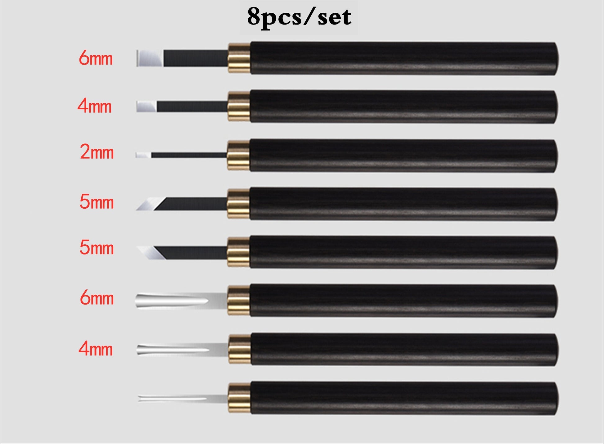 Engraving Wood Carving Tools 18/8/5pcs /set Professional Tungsten Steel Wood Carving Set - Handmade Crafting Chisel Knife