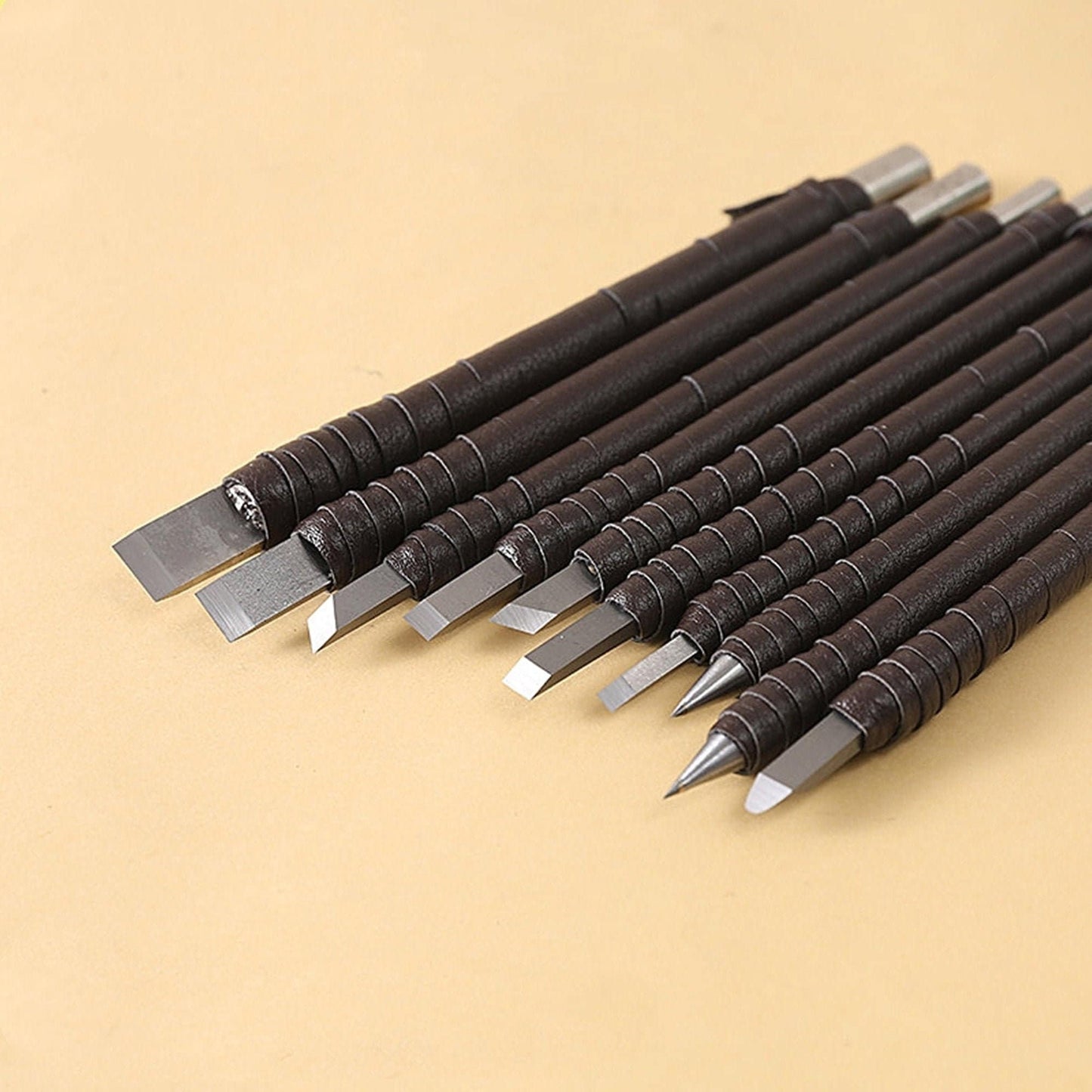 Wood Carving Tools 8pcs or 10pcs Professional Tungsten Steel Wooden Engraving Set with PU Leather Roll Bag carrier