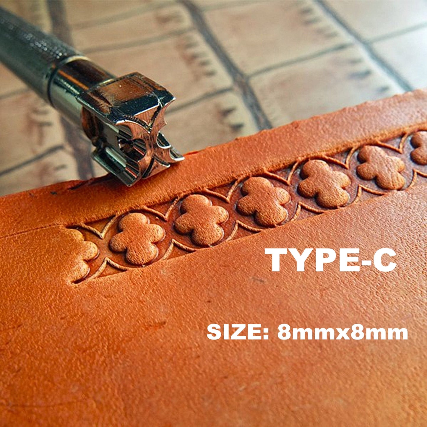 Leather Stamping Tools-Carving Leather Craft Stamps Tools,Stamping Punches,Art Stamp-Leather Working Saddle Making Tools