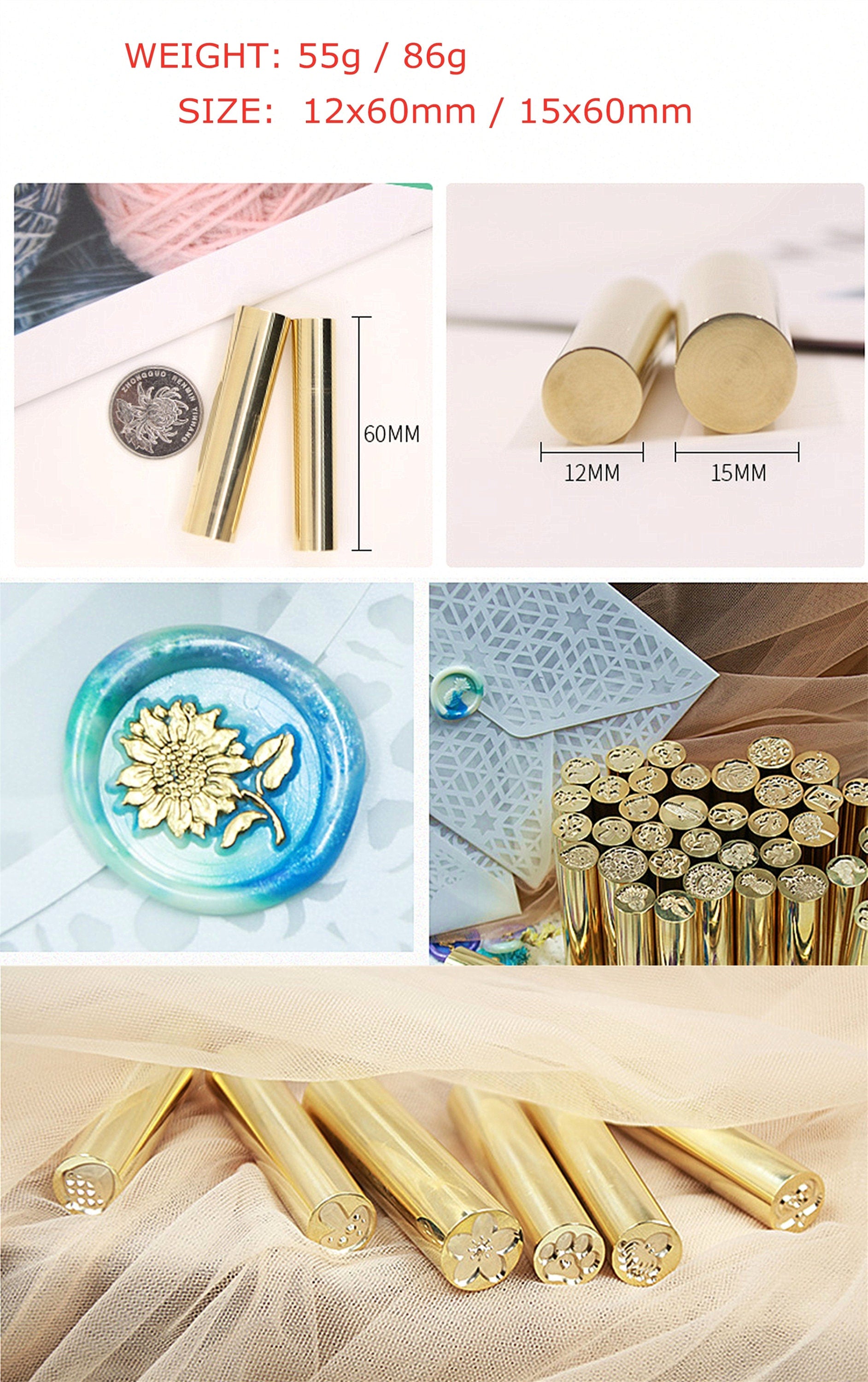 Custom metal wax stamp, Mini soap round seal stamp, personalized invitation seals, brass stamp, wedding gift logo