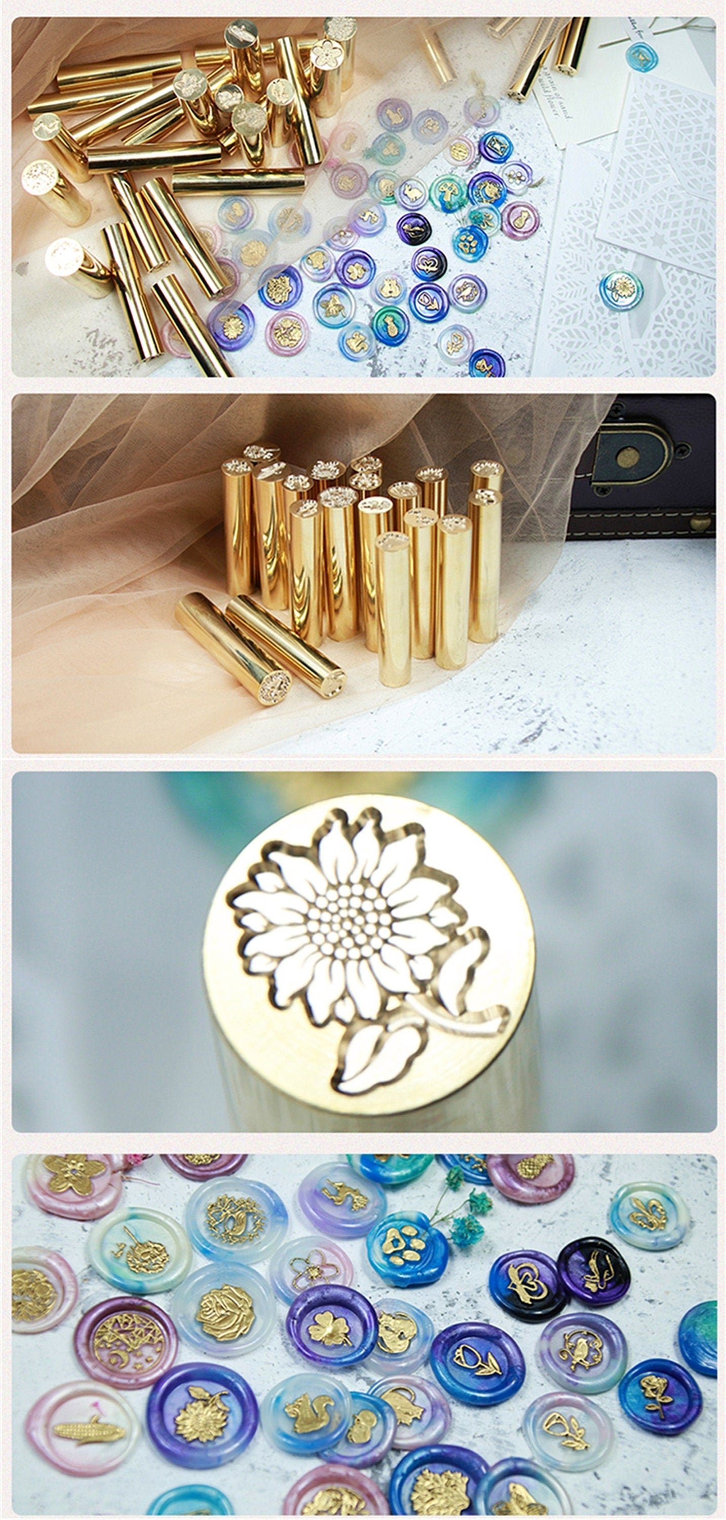 Custom metal wax stamp, Mini soap round seal stamp, personalized invitation seals, brass stamp, wedding gift logo