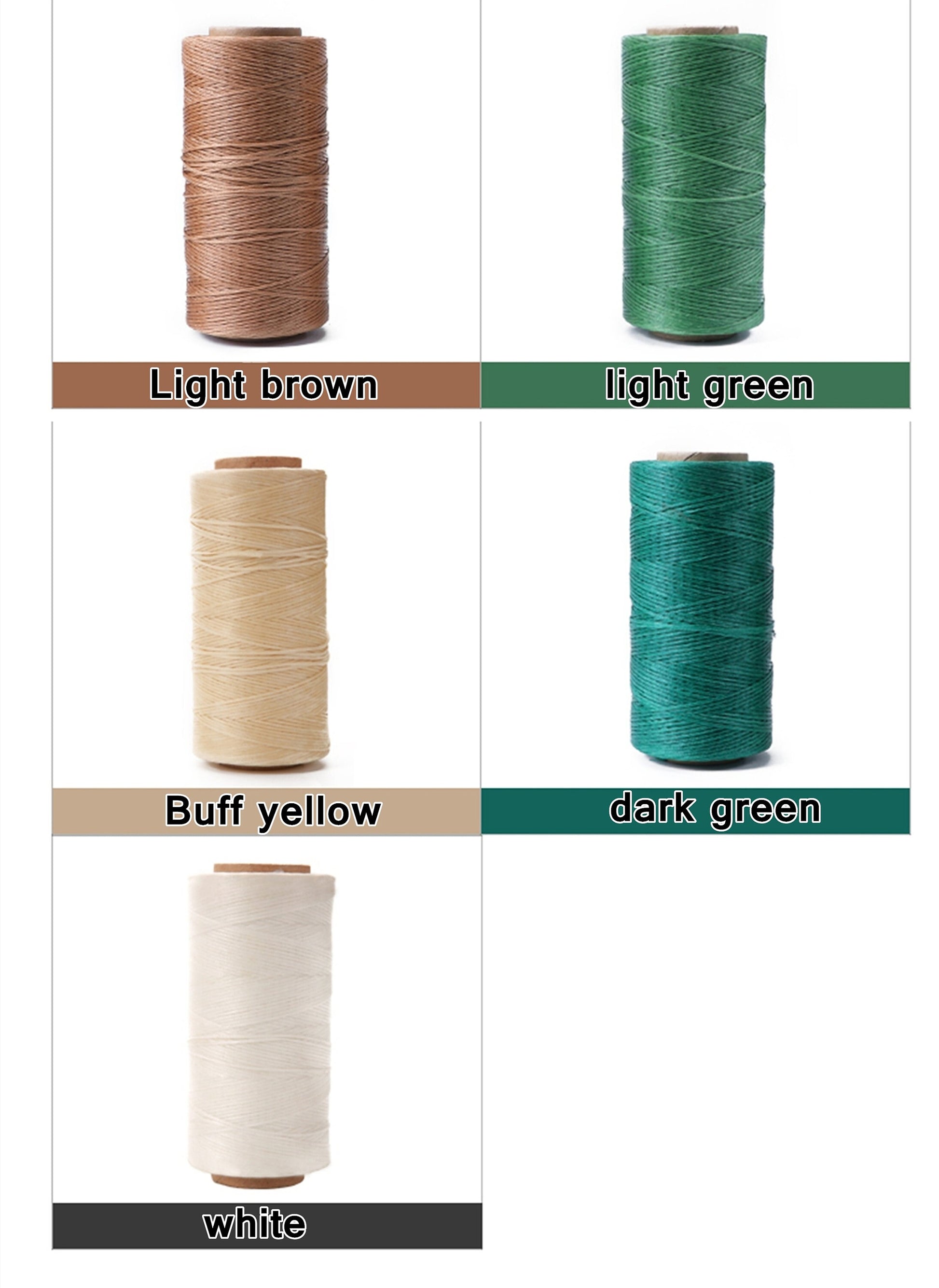 27 Colors 0.8mm Waxed Thread, Color Leather Thread, 284 Yards Per Color Leather Sewing Thread Hand Stitching Thread for Hand Sewing Leather