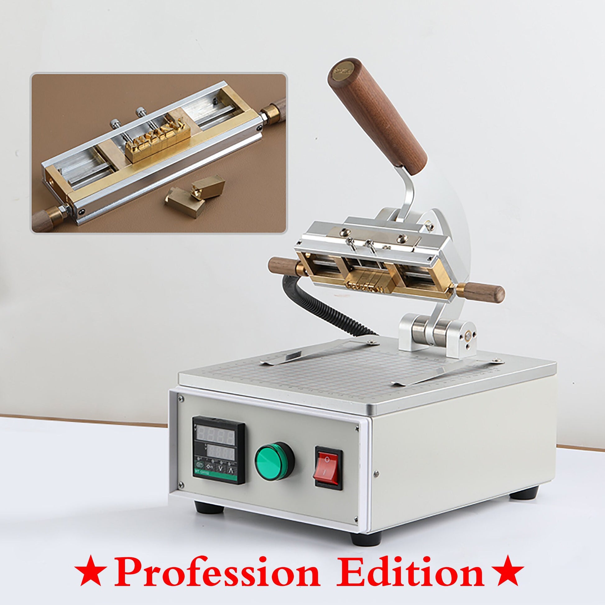 Hot Foil Stamping Machine Hand‑Held Embossing Leather Wood Paper cake Pressing Hand Held Branding Iron Heating Machine(110v 220v Portable )