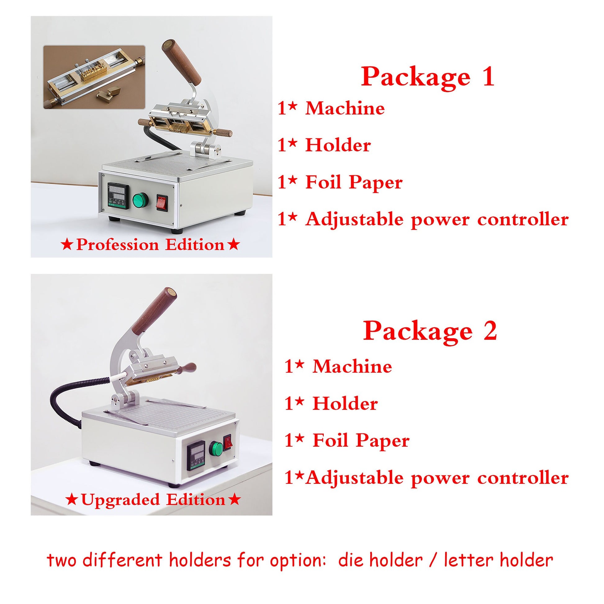 Hot Foil Stamping Machine Hand‑Held Embossing Leather Wood Paper cake Pressing Hand Held Branding Iron Heating Machine(110v 220v Portable )