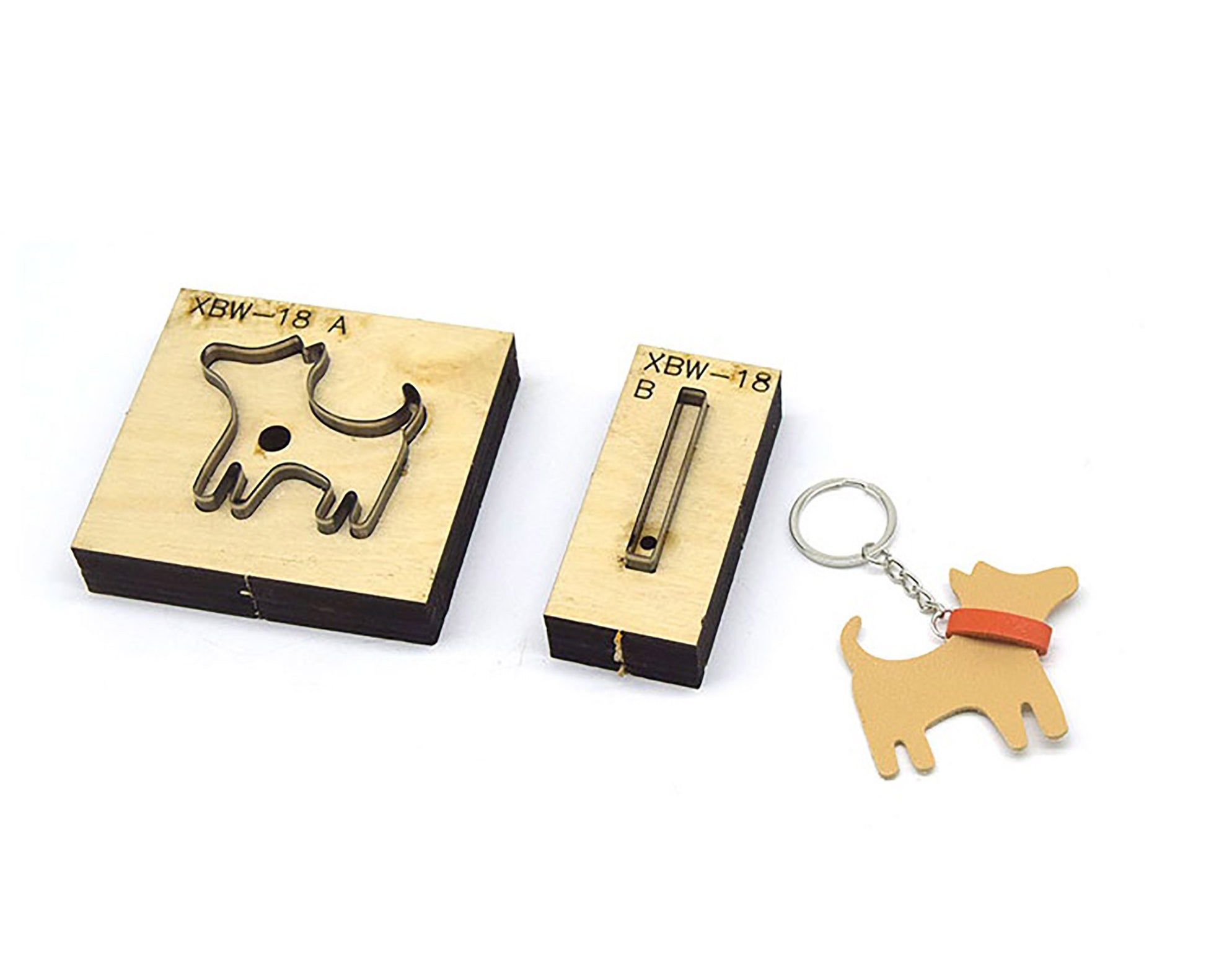 Cute Doggy Key chain Metal Cutting Die Handmade Leather Wallet Laser Cutter Customized DIY Cutting Dies For Cutting Dies