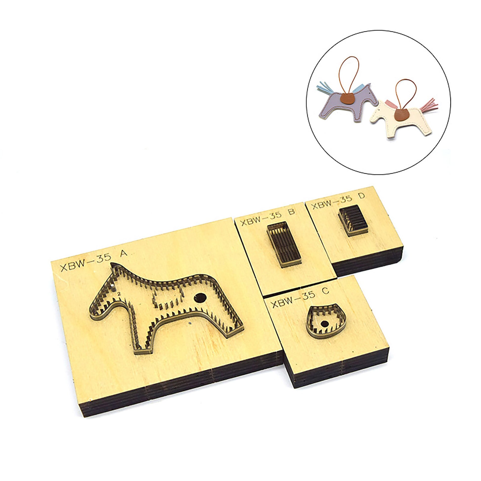 Horse Key chain Metal Cutting Die Handmade Leather Wallet Laser Cutter Customized DIY Cutting Dies For custom leather paper work