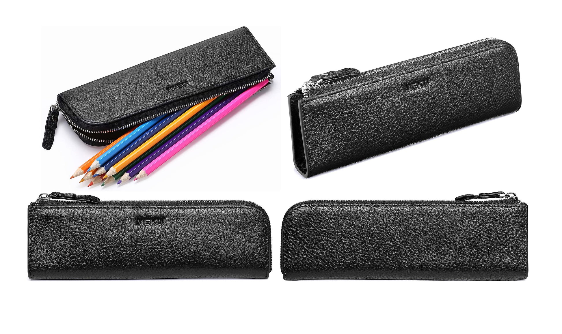 Pencil Case Genuine Leather Leather die cutter - Pen Case Stationery Bag Zipper Pouch Pencil Holder-Handmade Pen Pouch diy