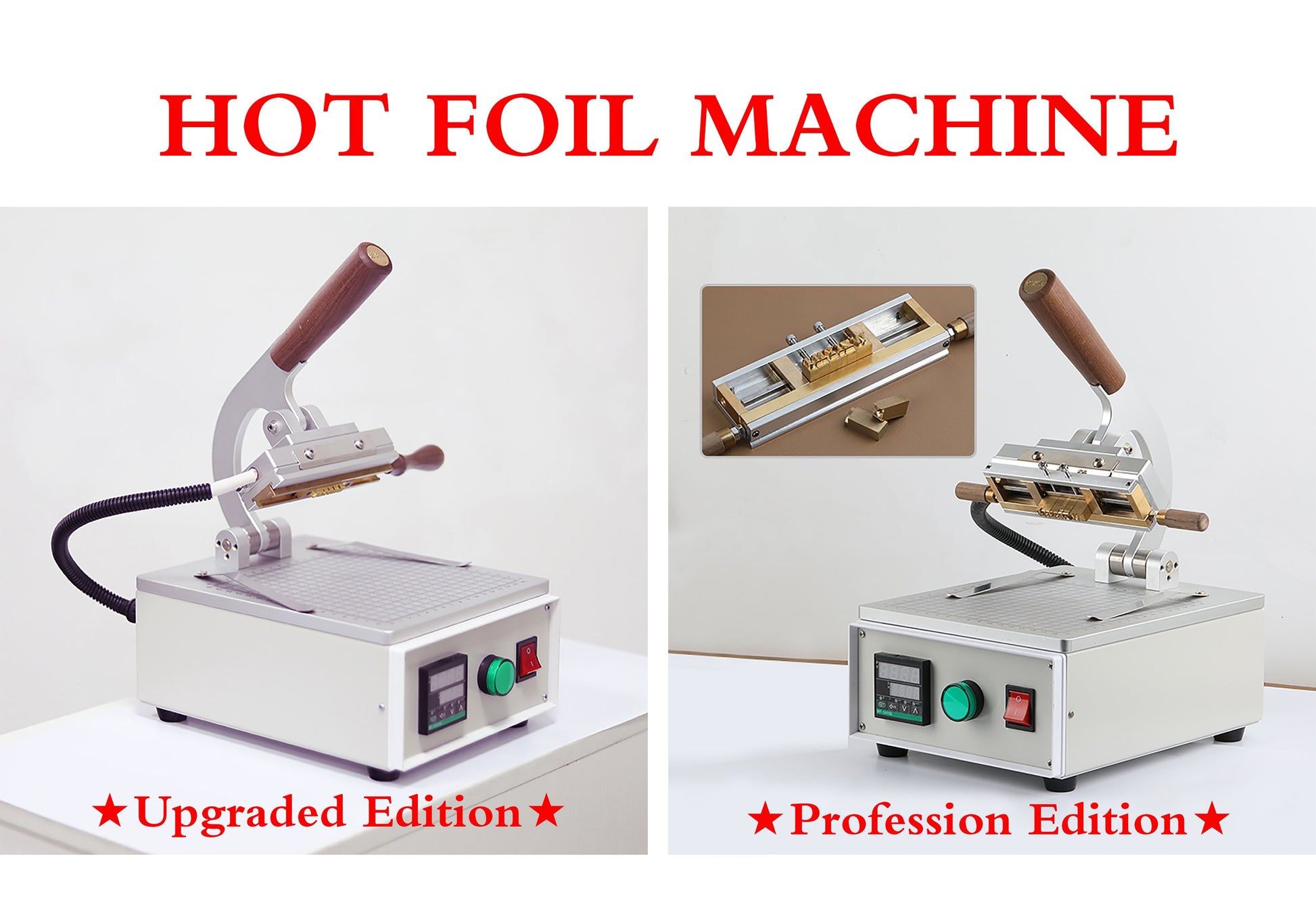 Hot Foil Stamping Machine Hand‑Held Embossing Leather Wood Paper cake Pressing Hand Held Branding Iron Heating Machine(110v 220v Portable )