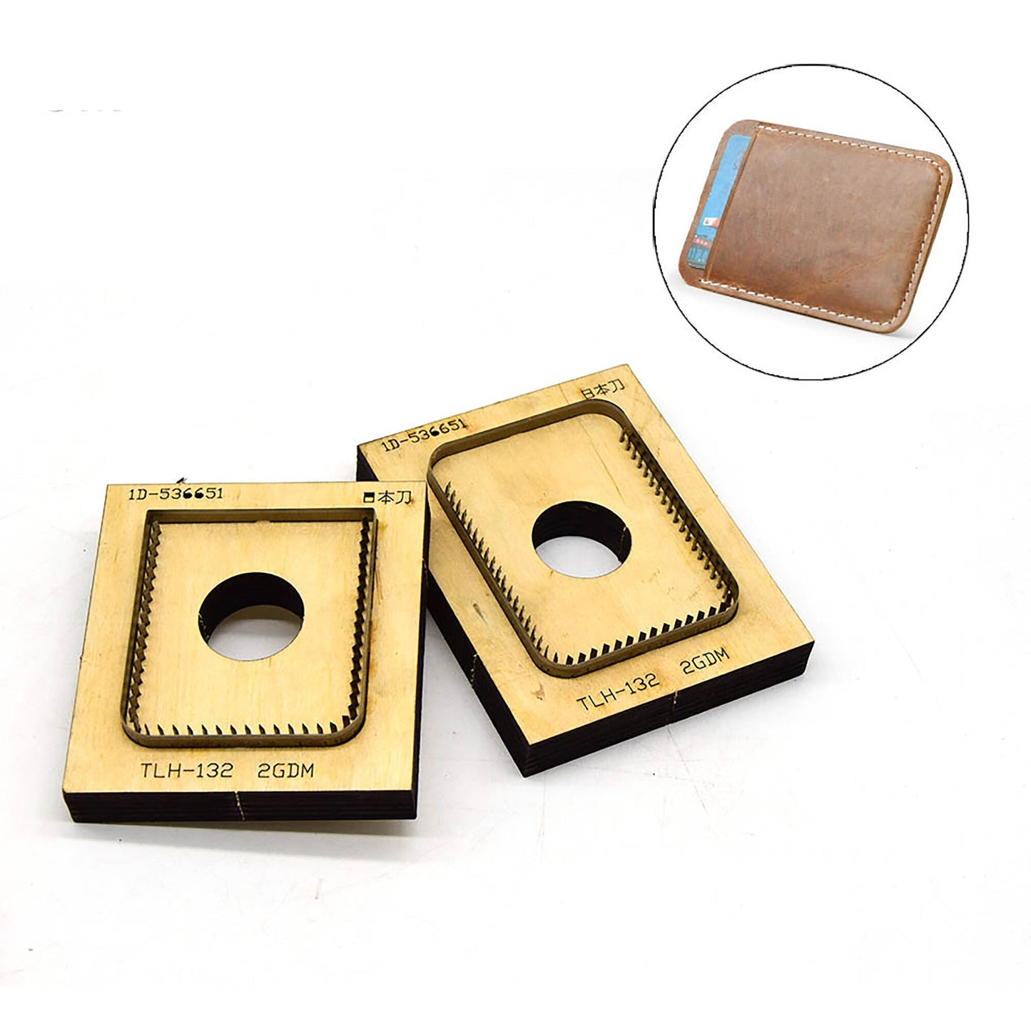 Simple Wallet Cutting Mold,Die Cut Steel Punch,Japan Steel Blade Wooden die-cutting business card holder handmade leather goods