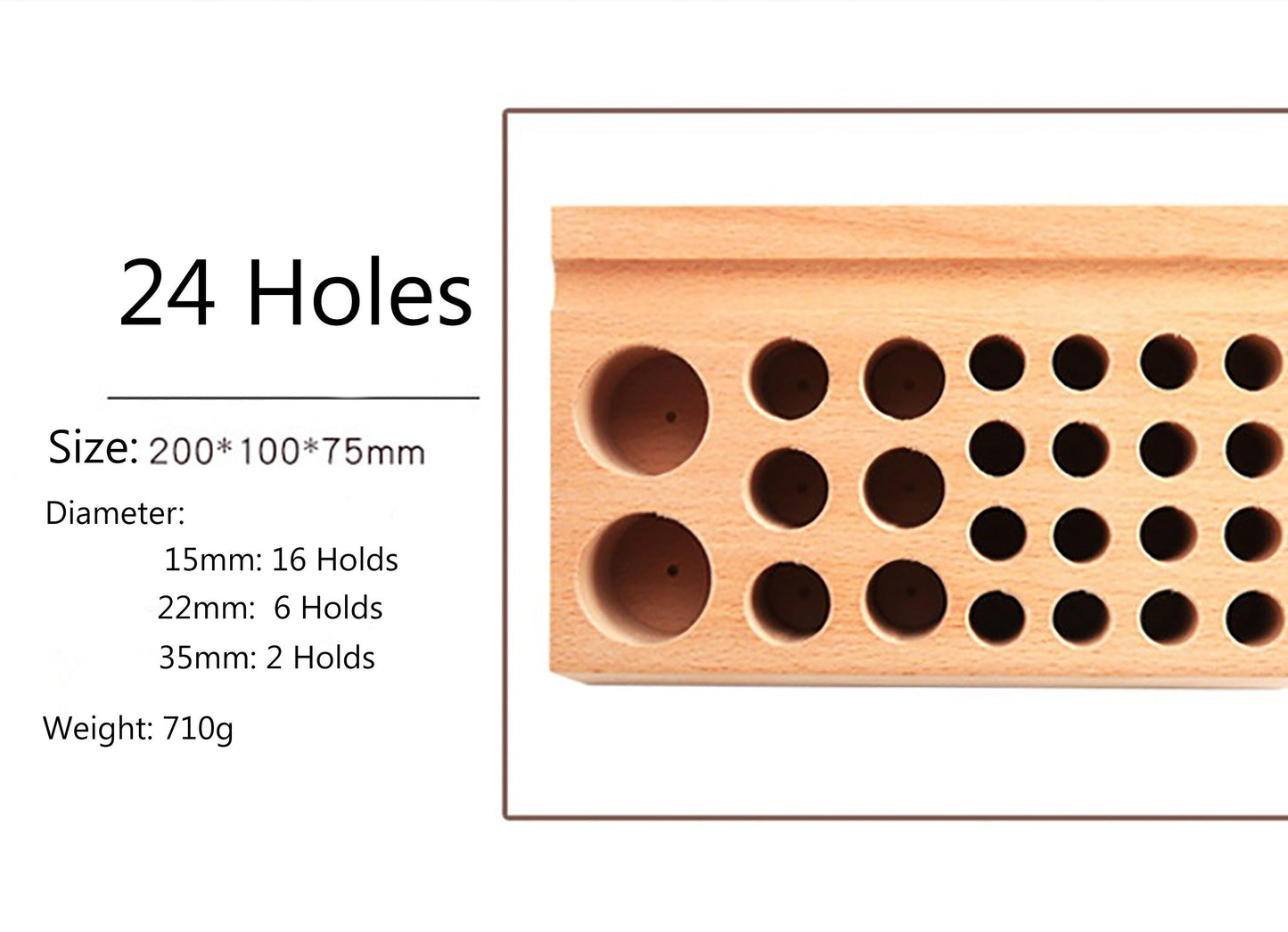 Leather Craft Tools Holder Rack Stand 24/76Holes Leather Craft Tool Rack Stamp Punch Tool Storage Box Holder Organizer