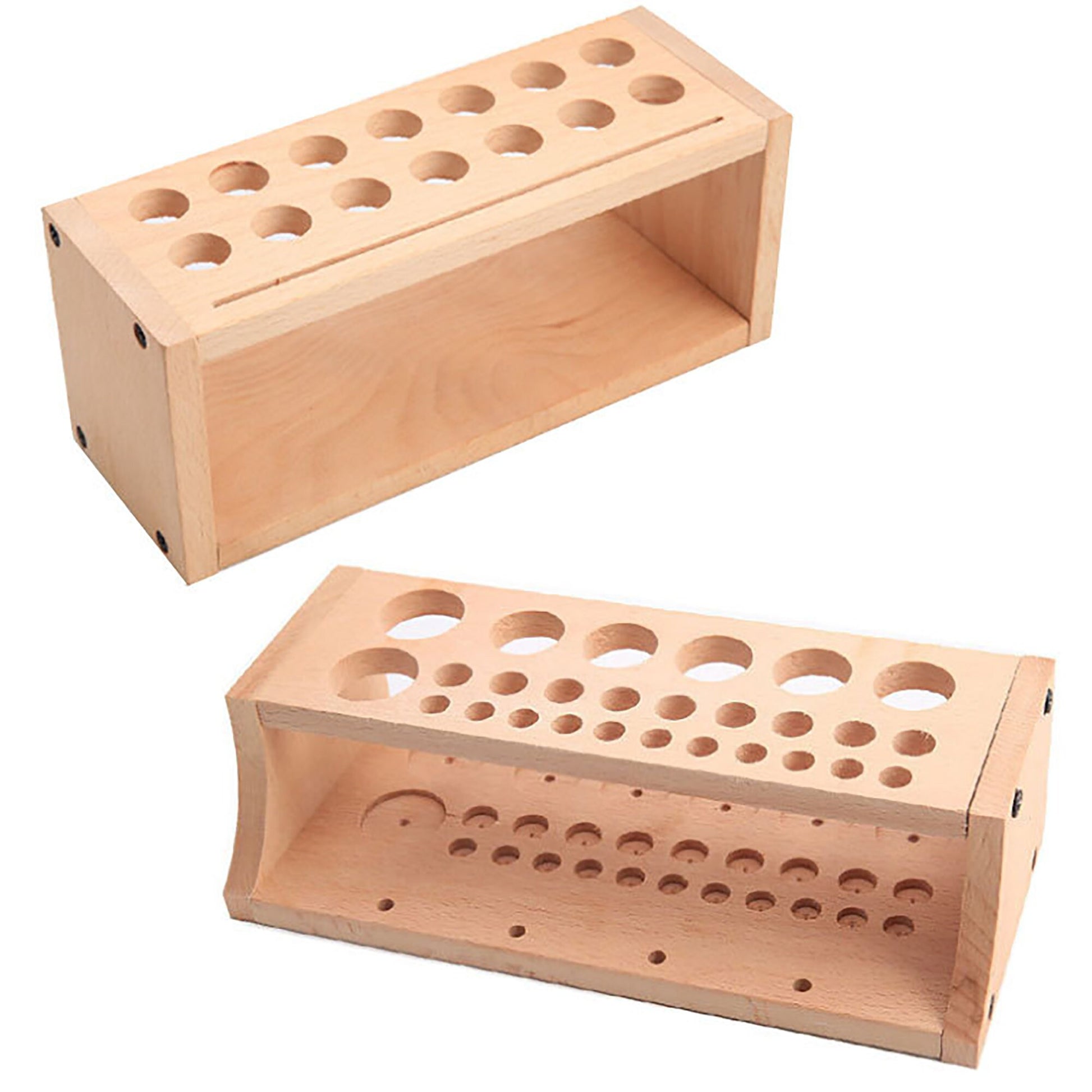 Wooden Leather Tools Storage Box Shelf Leather Tool Organizer Leather craft Tools Holder Punch Storage Box Organizer