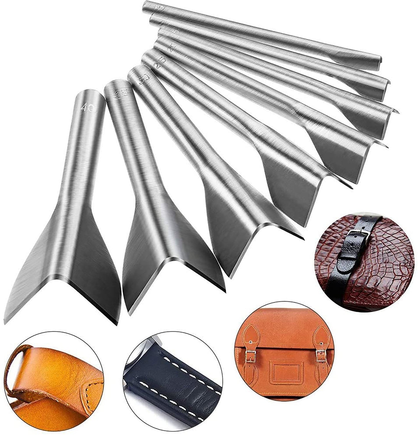 10mm-45mm V Type Leather Punch Craft Hole Punching Tool Belts Trimming Handwork,DIY leather punching punch tool