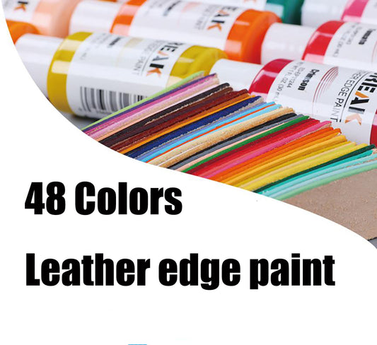 50 colors （Bright light）colorful paint Leather edge oil edge dye Highlights edge paint DIY,Vegetable tanned leather Coloring Agent