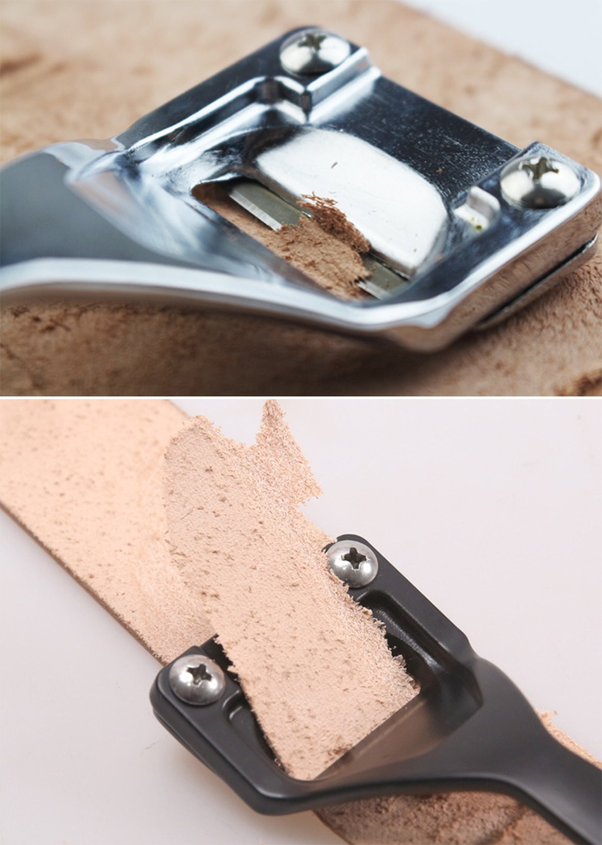 Leather Skiving Knife DIY Leather Craft Cutting Tools Practical Leather Thinning Knife Cutter Accessory one knife with 3 blades