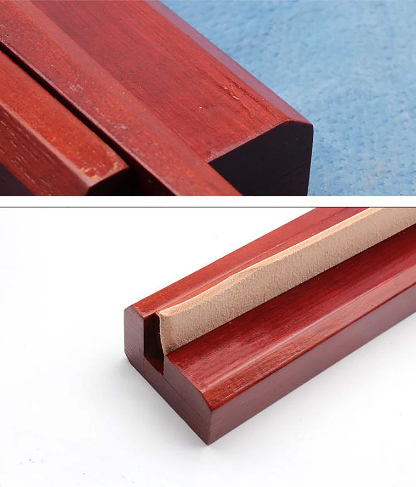 Leather Belt Edge Painting Jig - wooden tool for handmade belts leather craft