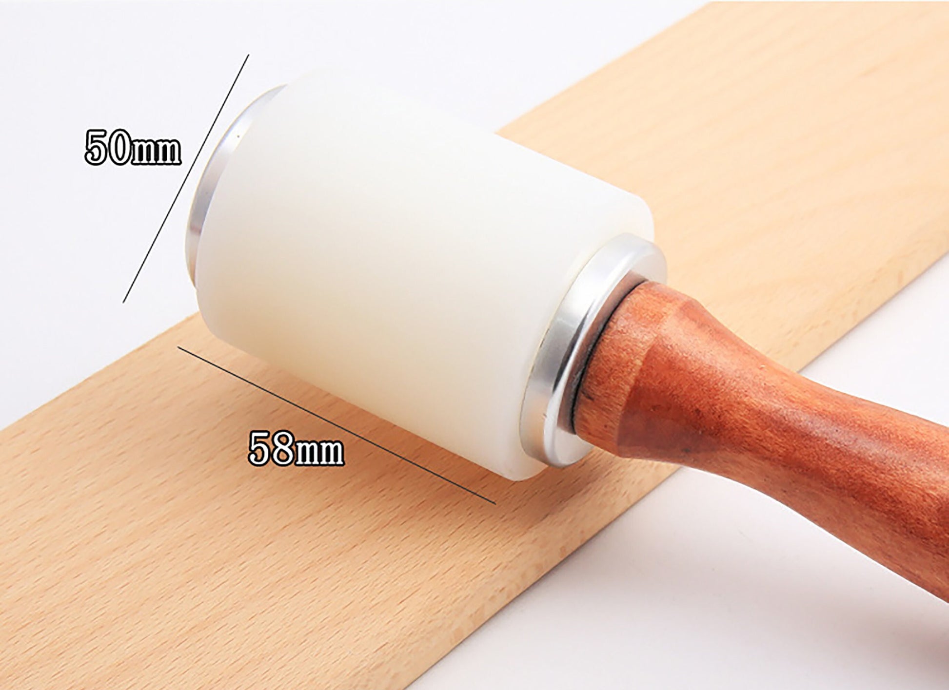 Leather Nylon Hammer Wood Handle Leather Carving Mallet Leather Ling Cut Chopped Wood Handle New