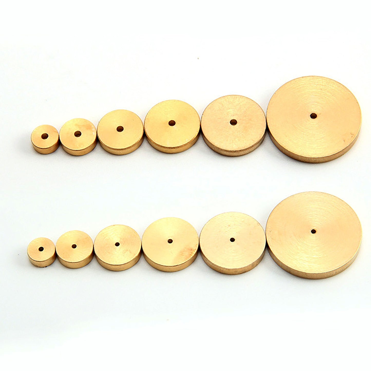 Round Line Marking Brass Set of 6 Leather Craft circle Tool and Craft Tool Wide or Narrow Hole Space Set