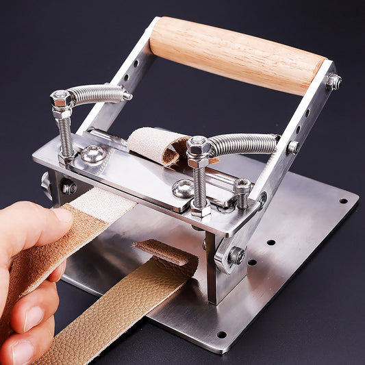 Leather Splitting Machine - Leather Craft Thinning tool - Smooth Skiving Knife vegetable tanned leather peeler - Stainless steel