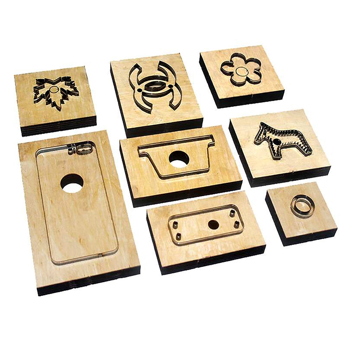 Custom Design leather Cutting Dies - Japanese blade Mould Wooden Molds Laser Carving Cutting Knife Hand Punch Tools Leather Paper