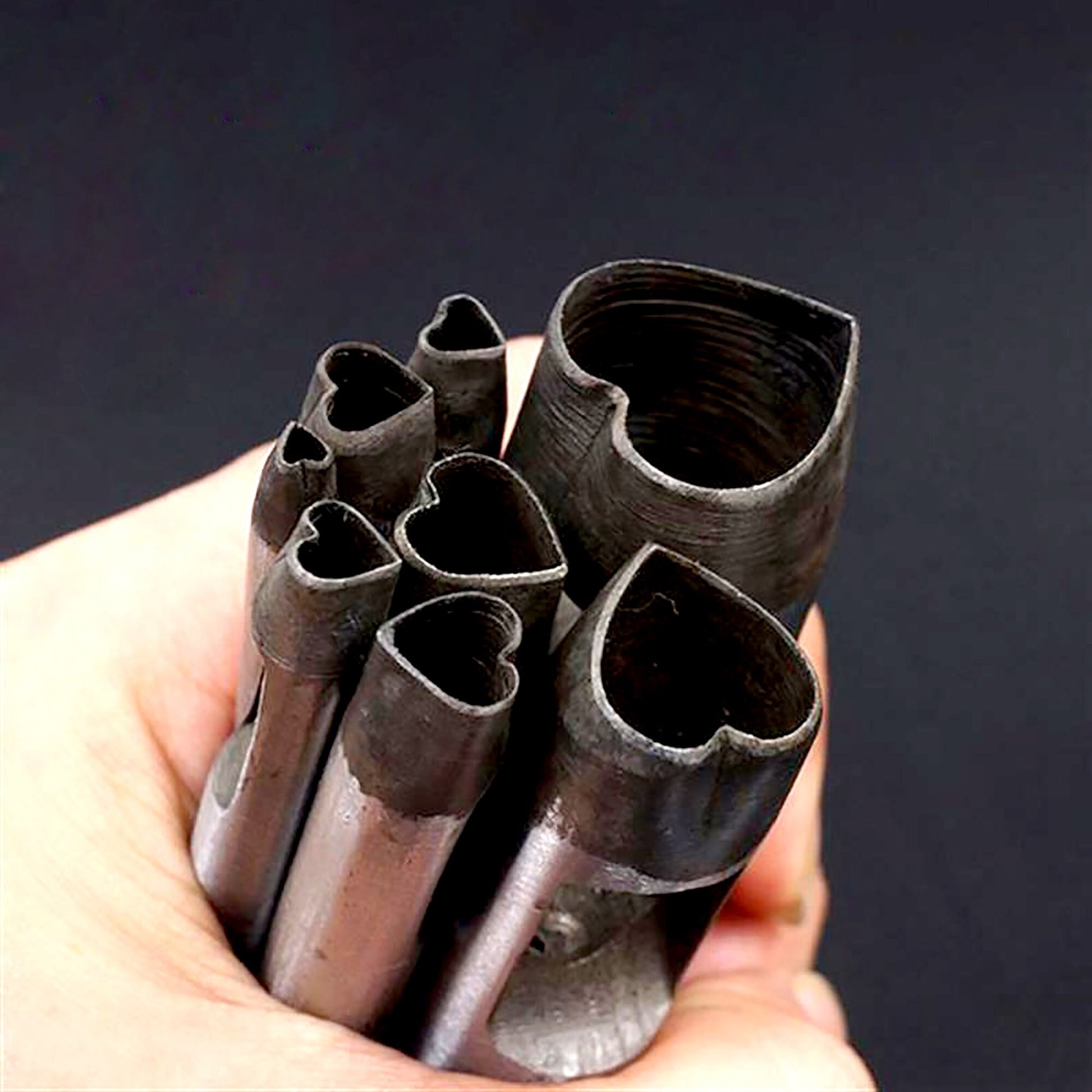 Leather Craft DIY Heart Apricot Peach Shape Punch Hole Tool Punche Carbon steel Leather Craft Puncher Leather Punch Hole Tool