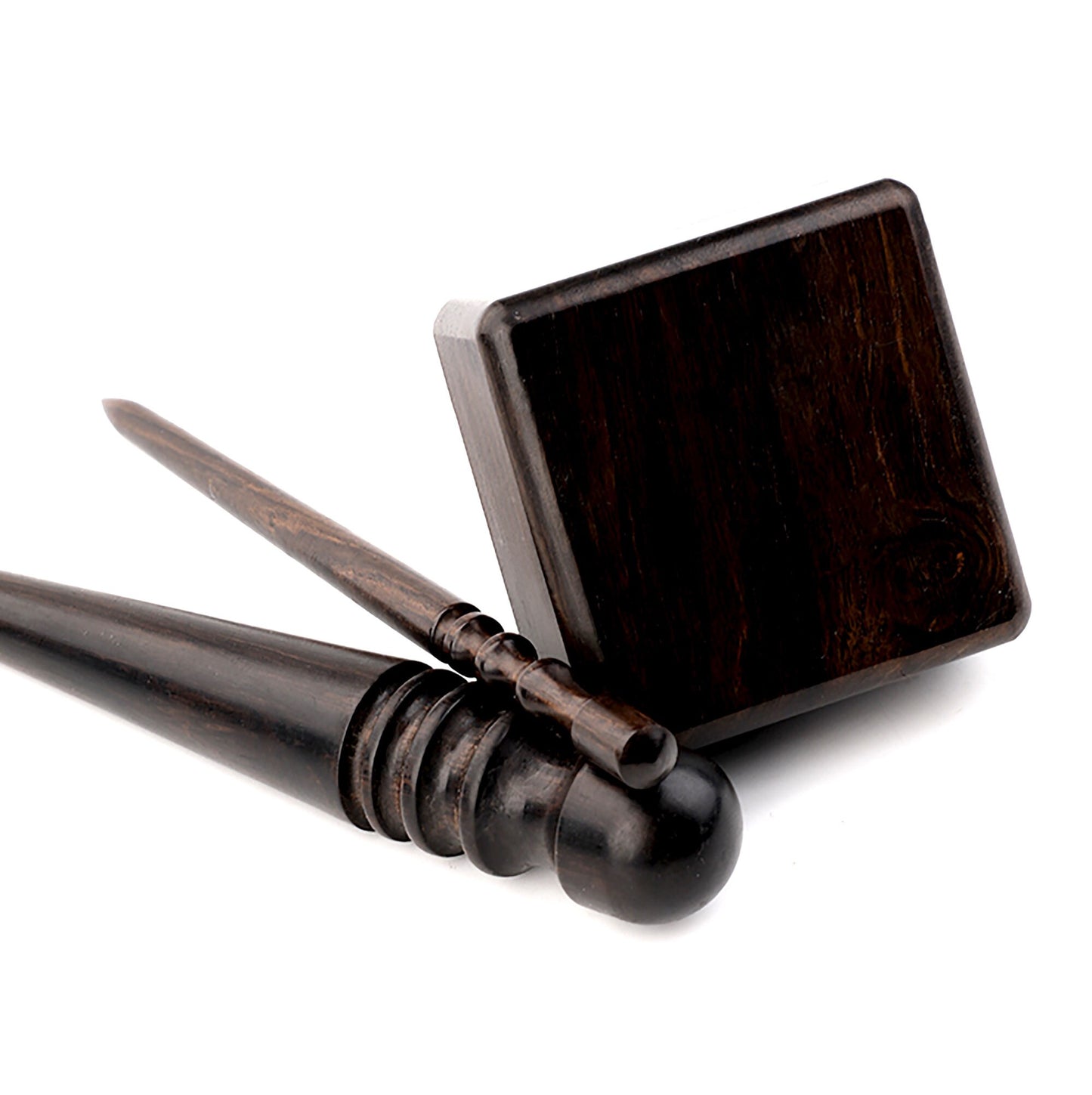 Three-piece set of Sandalwood Leather edge grinding rod sandalwood trimming polished round sticks grinding block Handmade leather goods