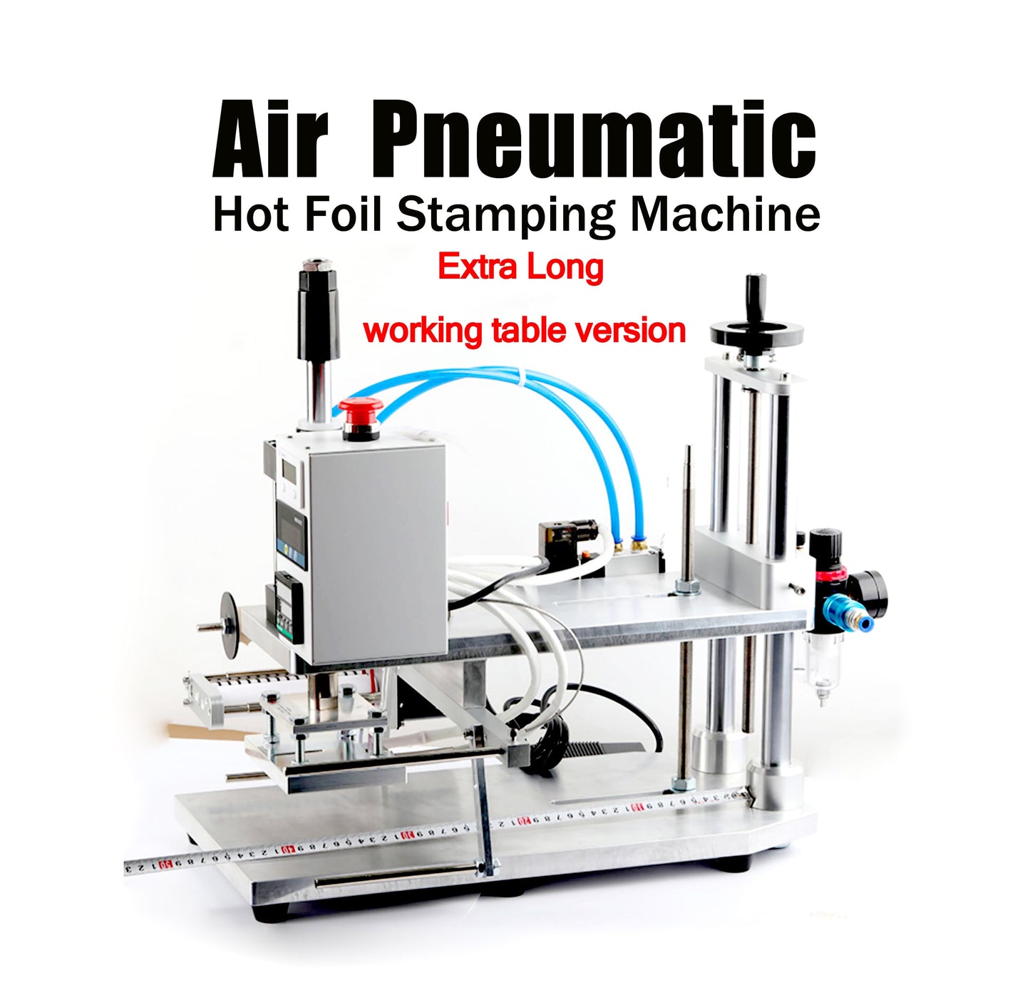 Hot Foil Stamping Machine, Adjustable Temperature Digital Air Pneumatic Hot Foil Stamping Machine for Leather, PVC,PU, Wood, Business Card