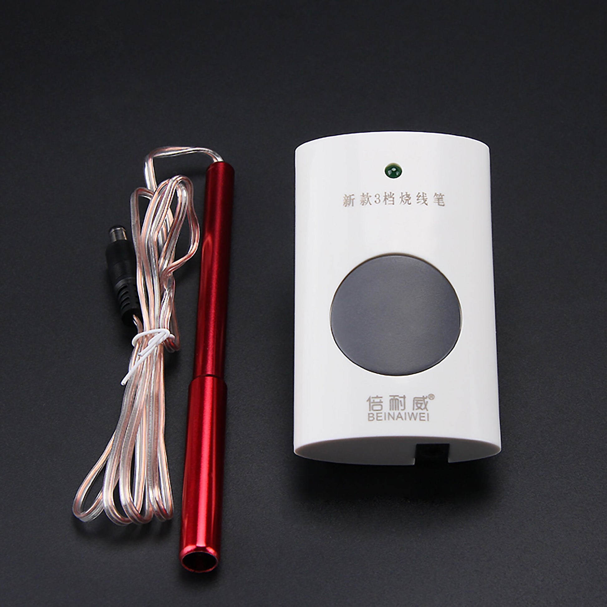 Burning wire pen Handmade repair tool for bag new 3-grade temperature-controlled wallet iron head - the electric iron pen