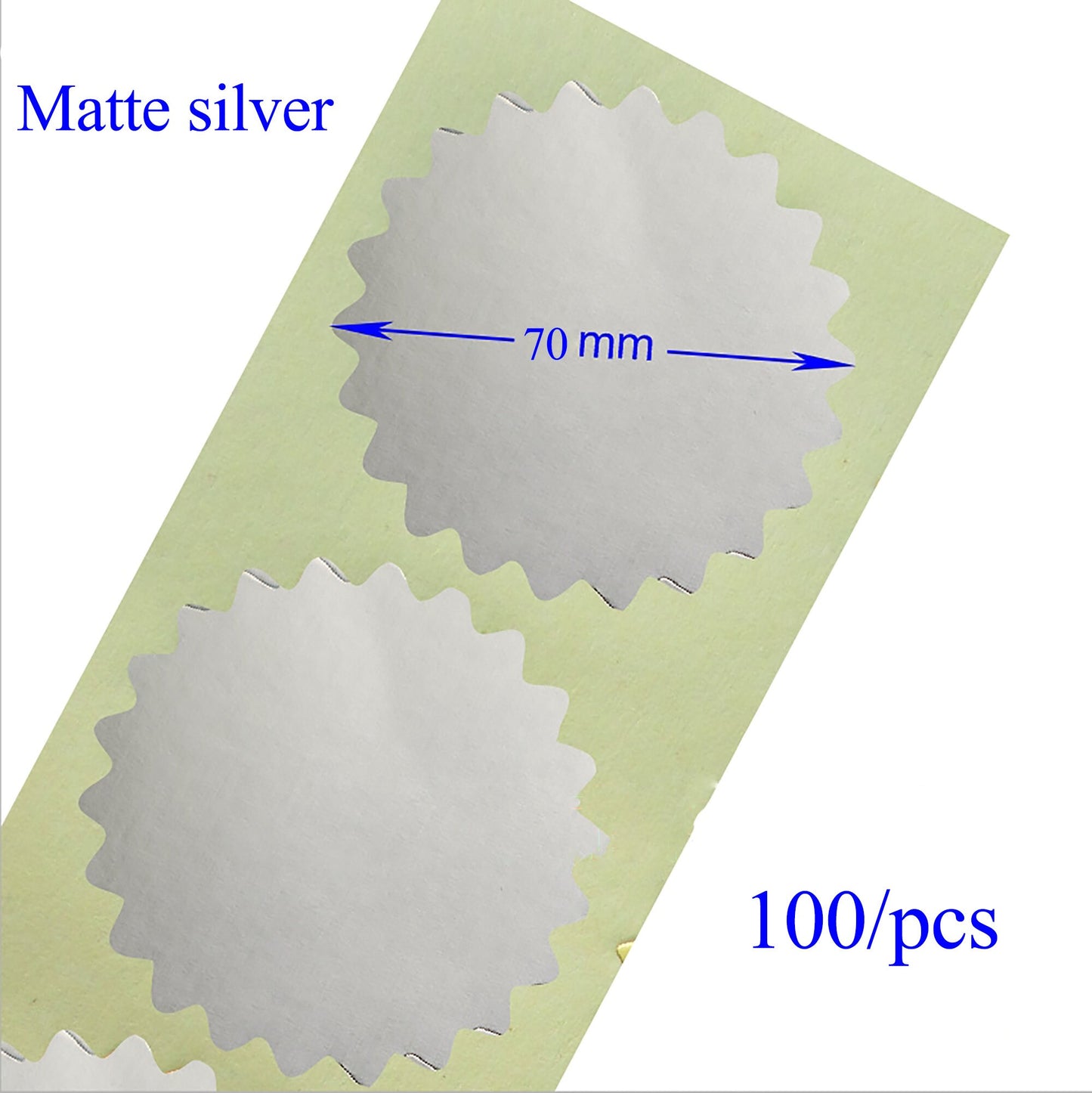 100pcs 70mm Silver Golden Optional Gear Shape Steel Stamp Sticker Embossing Seal Labels Embosser,Embosser stamps