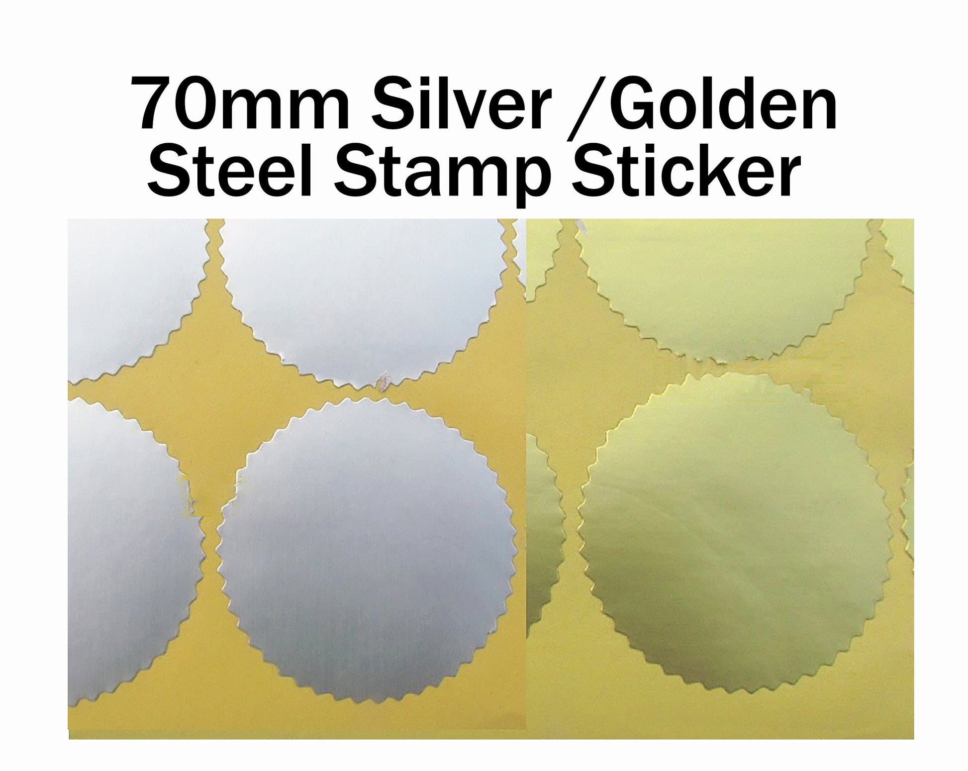 100pcs 70mm Silver Golden Optional Gear Shape Steel Stamp Sticker Embossing Seal Labels Embosser,Embosser stamps