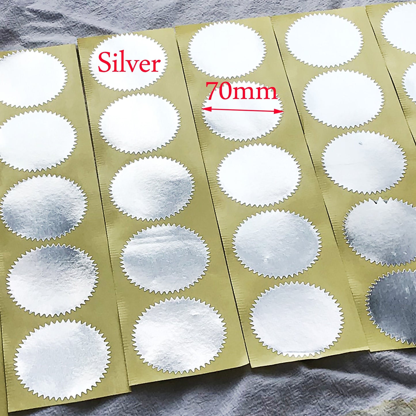 100pcs 70mm Silver Golden Optional Gear Shape Steel Stamp Sticker Embossing Seal Labels Embosser,Embosser stamps