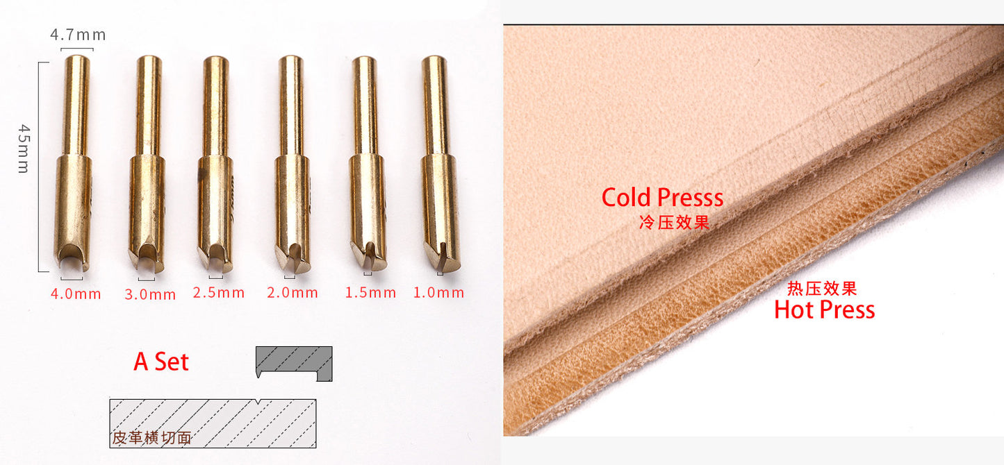 20 Groove Creaser Stitching, Creaser Edge Creaser Decorative Edge Creaser For Leathercraft Leather Edge Creaser Leather Craft Press Line