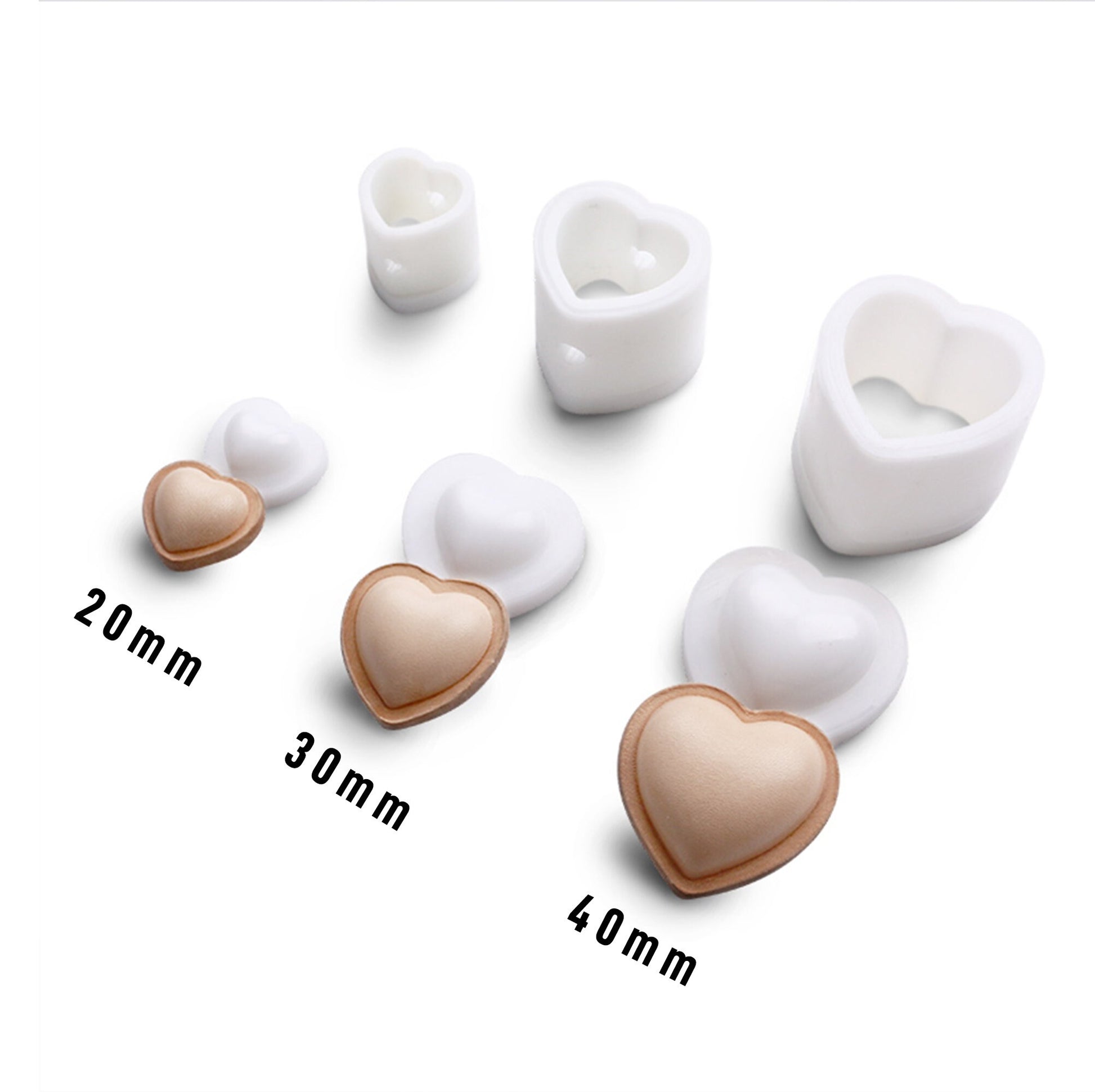 20/30/40mm DIY Key Chain Leather Heart Shaped Mold Handcraft Tools Molding /Leather Cutting Mold Leather Cutting Die Tool