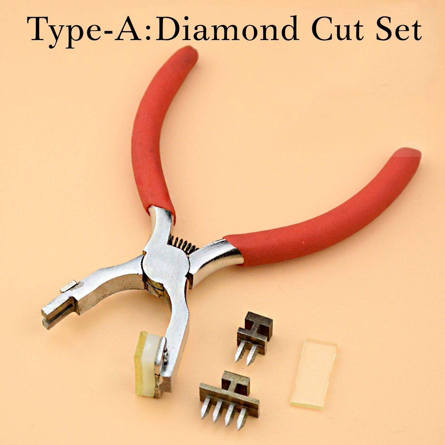 4MM Leather Craft Hole Stitching Punch Cut Diamond cut Silent Pliers Diagonal cut Handmade Leather Working Tools Leathercraft