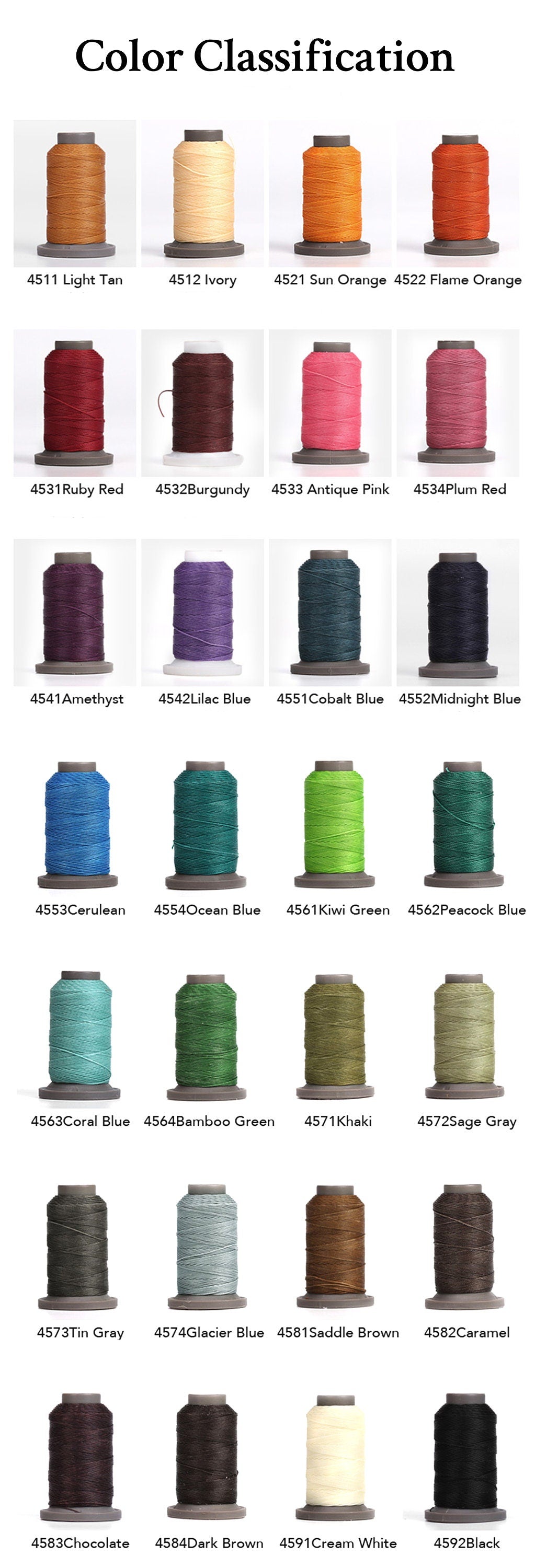 28 Colors 0.45mm Waxed Thread,Color Leather Thread, 142 Yards Per Color Leather Sewing Thread Hand Stitching Thread for Hand Sewing Leather