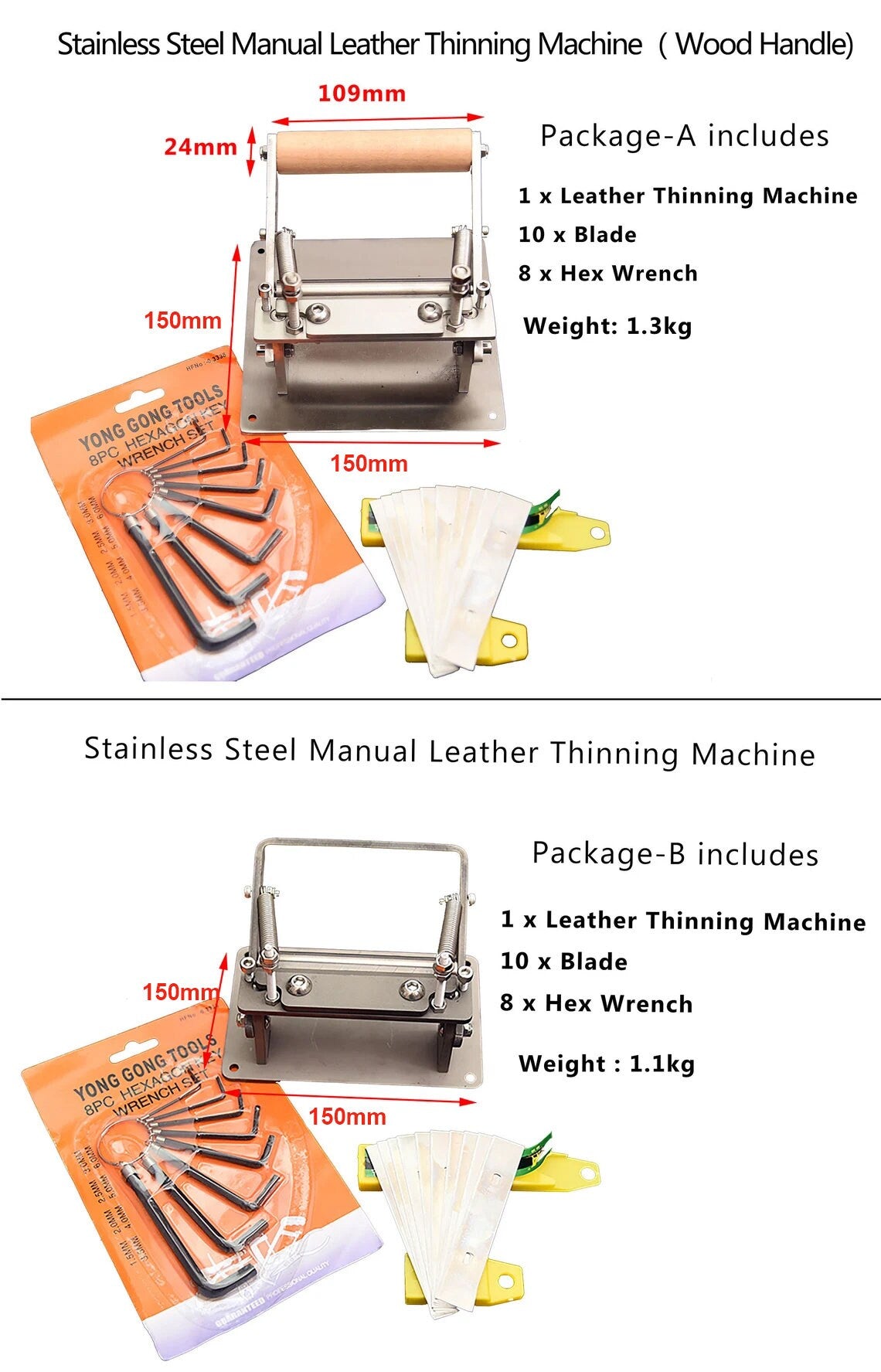 Leather Splitting Machine - Leather Craft Thinning tool - Smooth Skiving Knife vegetable tanned leather peeler - Stainless steel