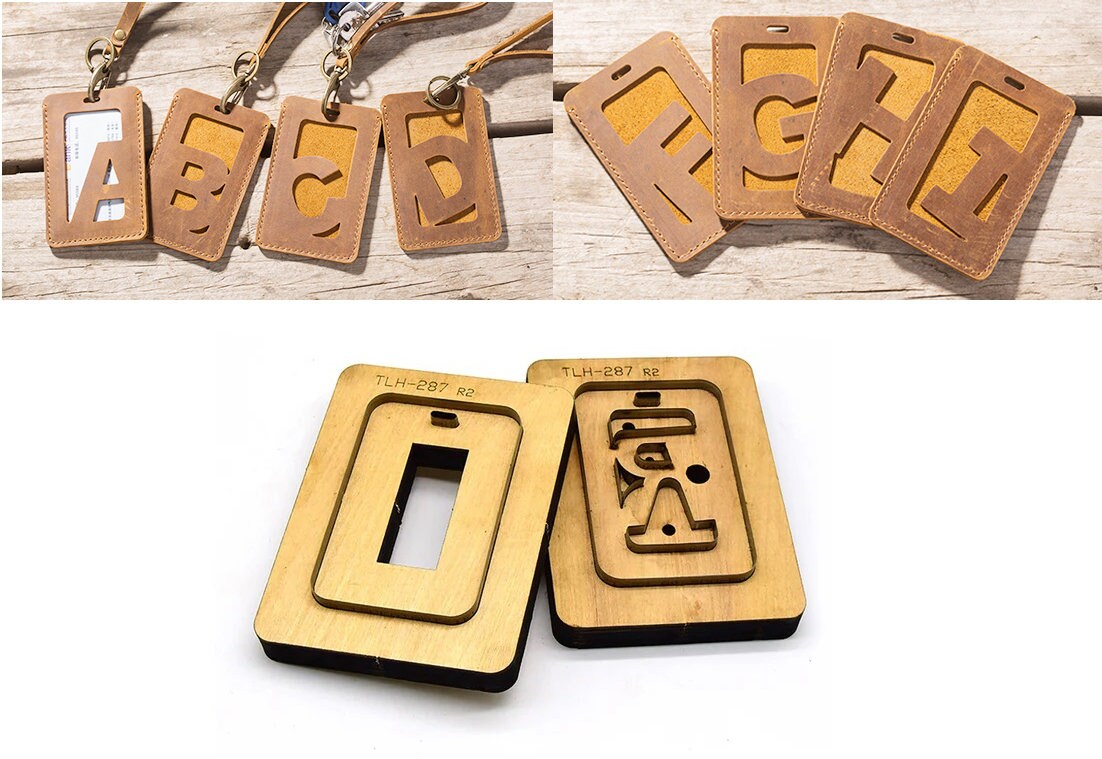 26 English alphabet ID Card Badge Holder Leather die cutting for ID Card Badge Holder-Metal Cutting Dies Stencils for DIY-Die Cuts