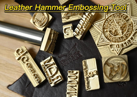 Create Your Unique logo - Professional Custom Stainless leather hammer embossing tool Crafting Logo Embosser Imprint Gift Vegetable tanned