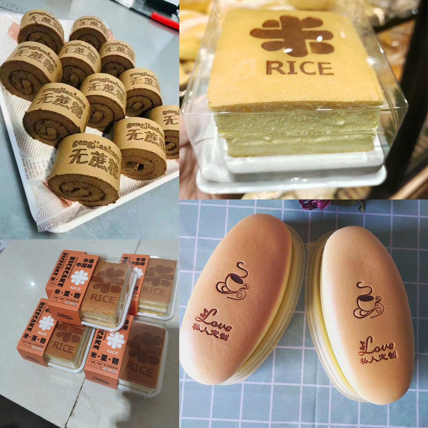 Personalize Your Culinary and Artistic Masterpieces Food Electric power iron - Branding iron for Cake burger bun Custom LOGO Wooden leather