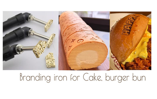 Personalize Your Culinary and Artistic Masterpieces Food Electric power iron - Branding iron for Cake burger bun Custom LOGO Wooden leather