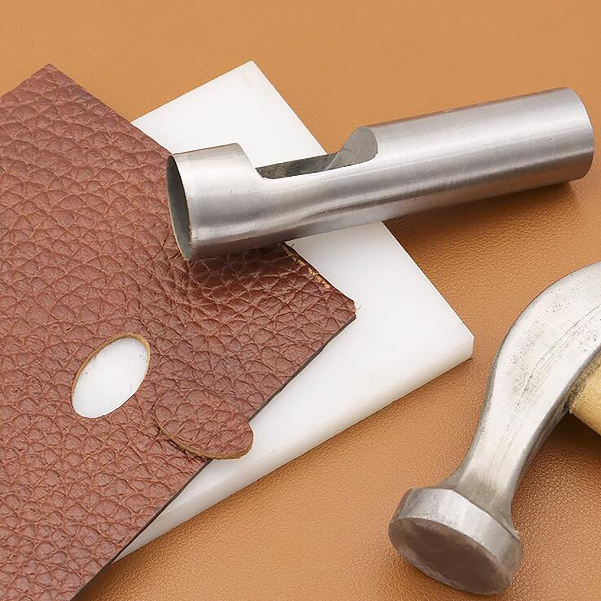 oval Belt watches strap rectangular punch - belt DIY leather punching tool - waist punch square corner leather hole punch