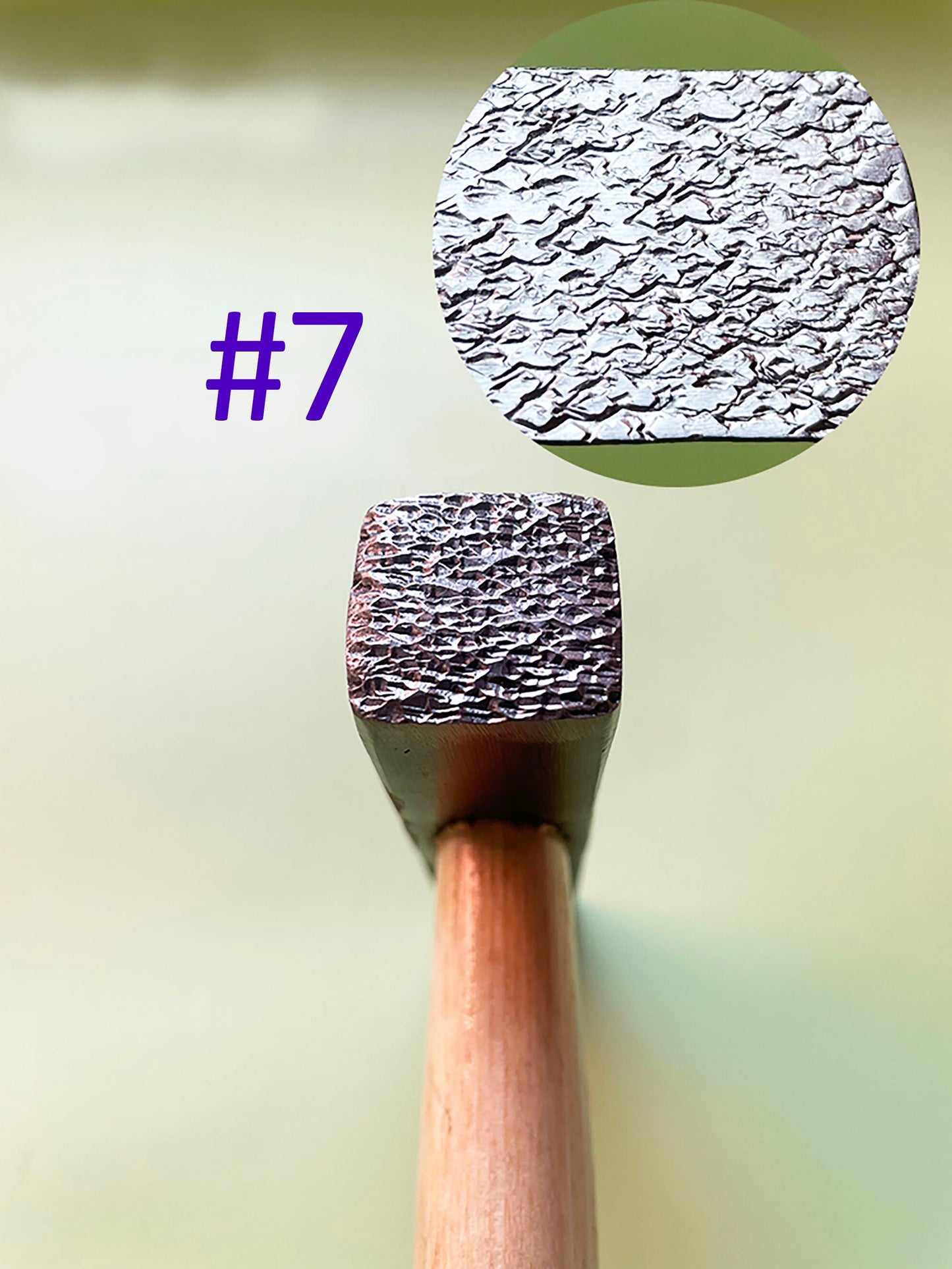 Artisan Texture Hammer for Metalworking - Handcrafted Metal Embossing Tool with Unique Patterns - Jewelry Making and Crafts Supplies DIY